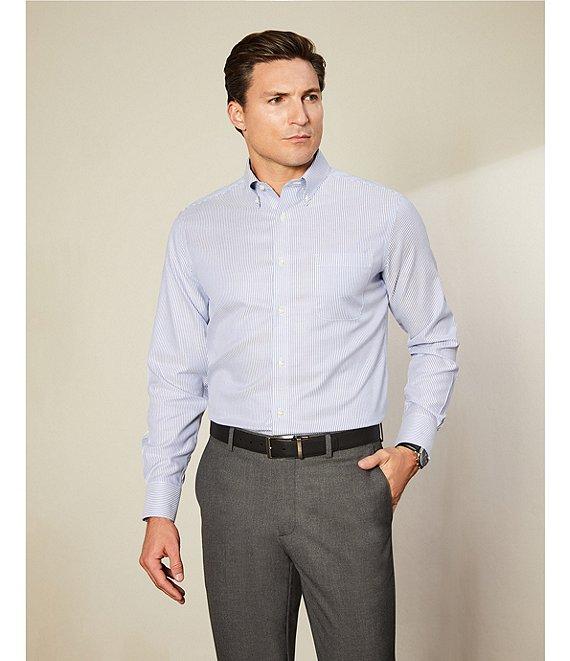 Daniel Cremieux Signature Label Non-Iron Stripe Long Sleeve Woven Shirt Product Image