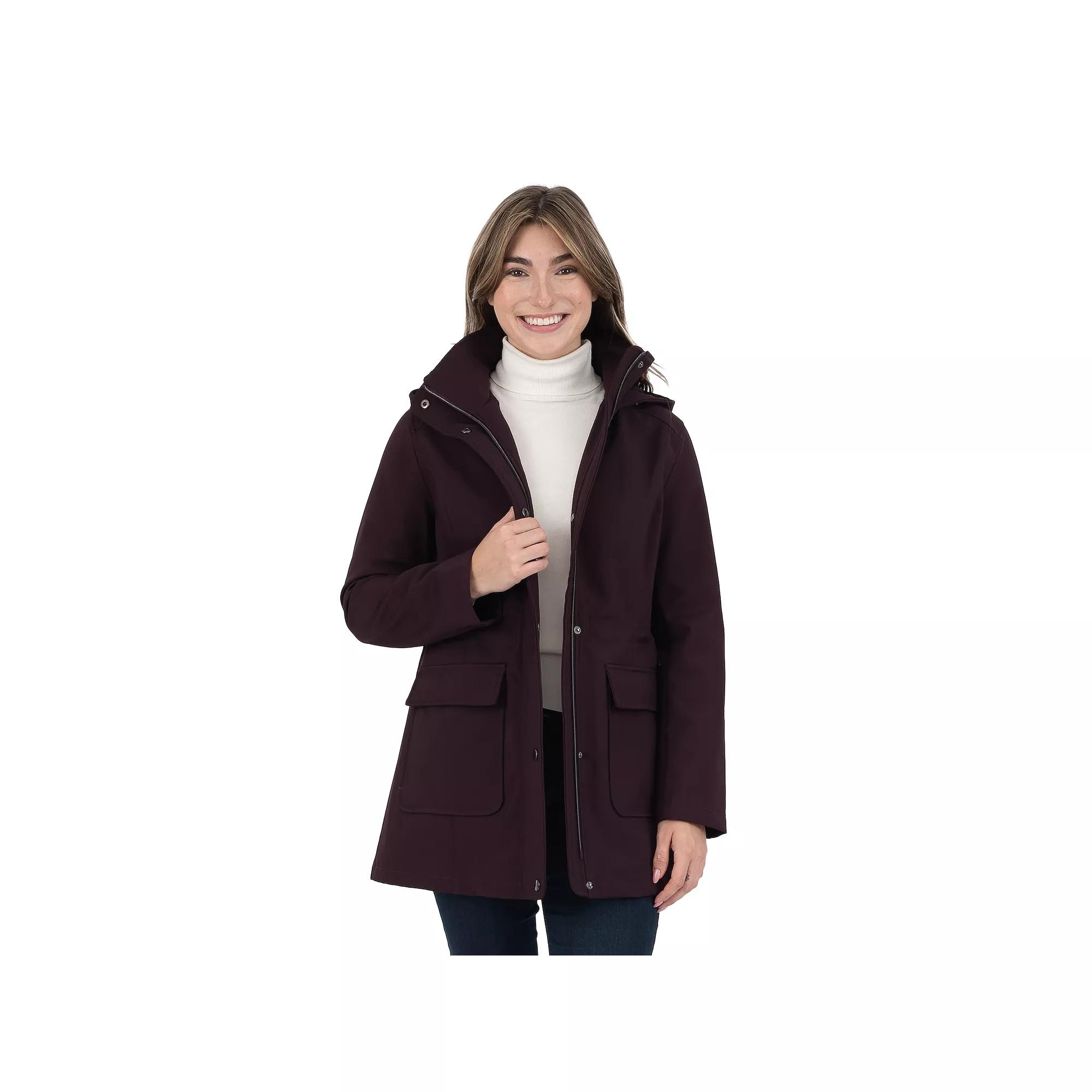 Women's Fleet Street Hooded Soft Shell Coat,  Product Image