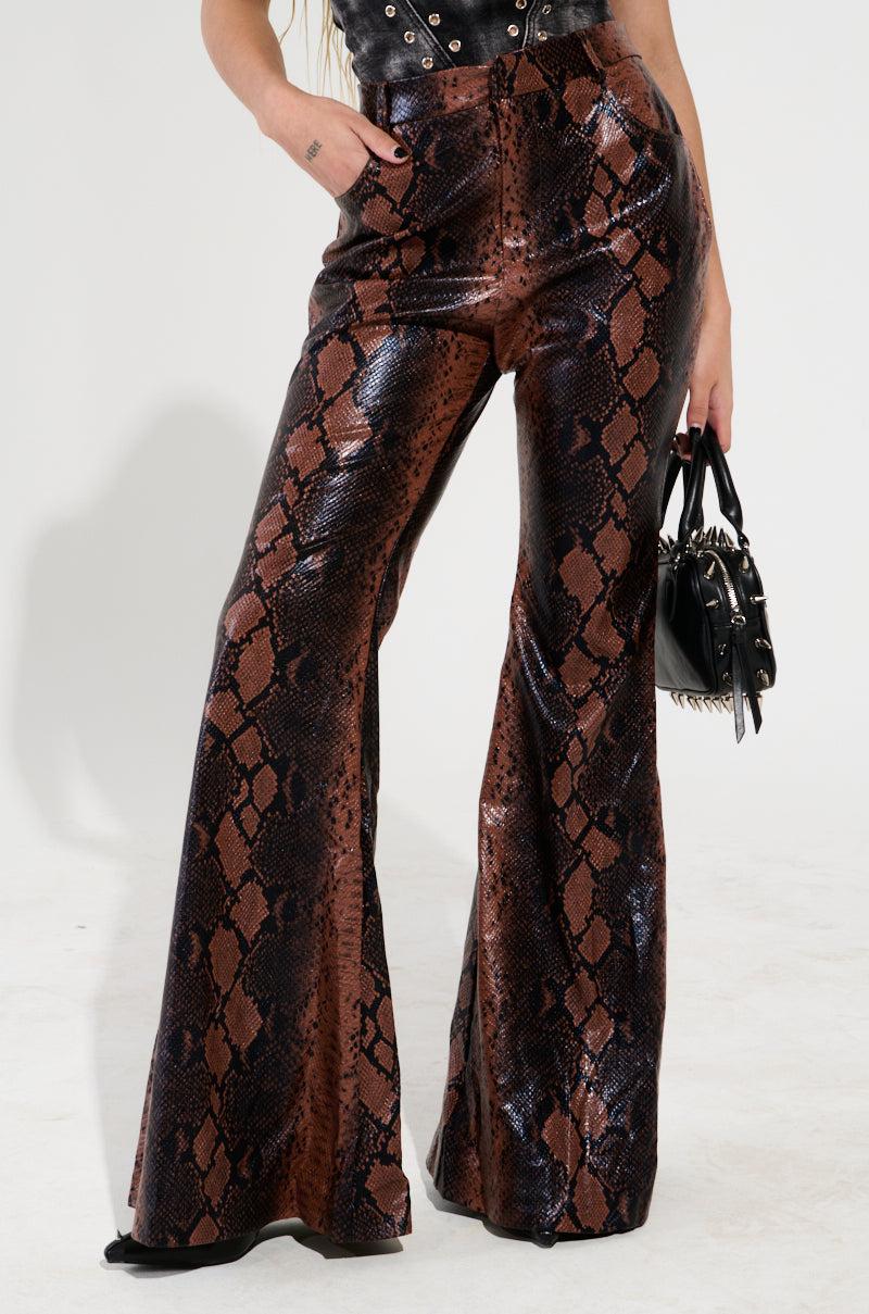 SNAKESKIN PRINCESS PU TROUSER Product Image