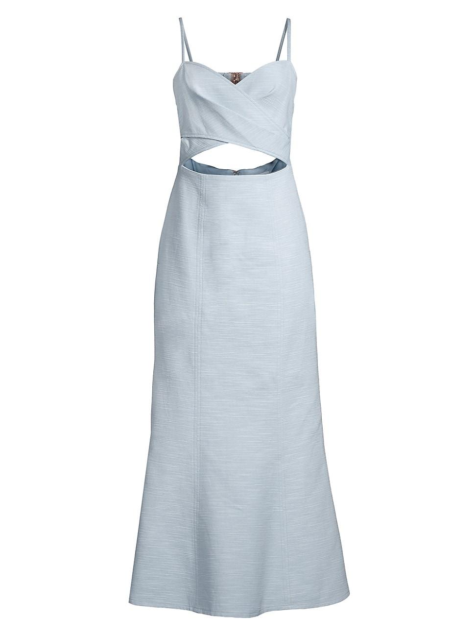 Womens Frankie Cotton Cut Out Midi-Dress Product Image