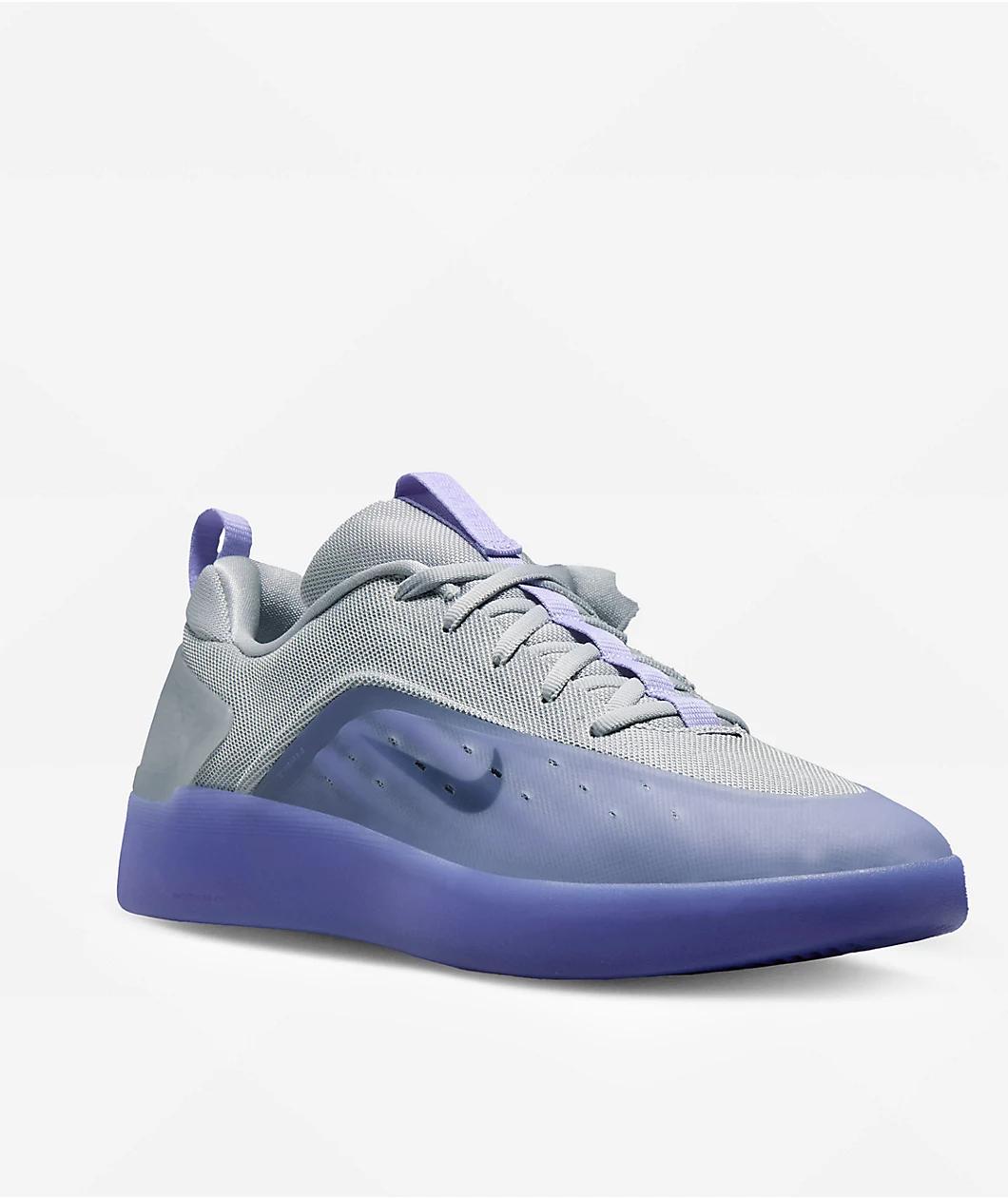 Nike SB Zoom Nyjah 4 Thistle, Black & Grey Skate Shoes Product Image