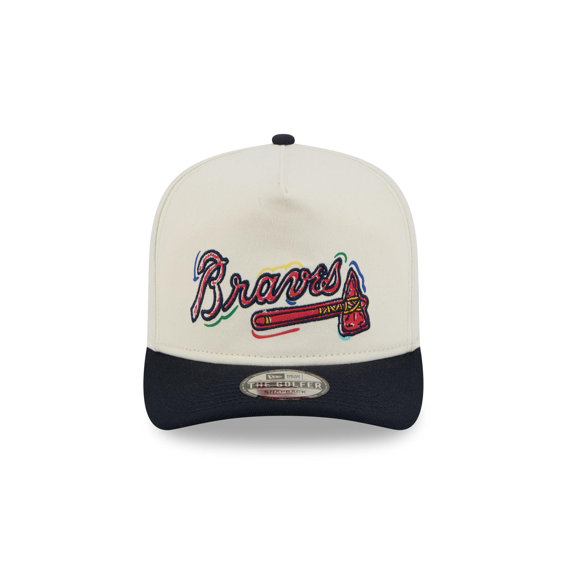 Atlanta Braves Team Scribble Golfer Hat Male Product Image