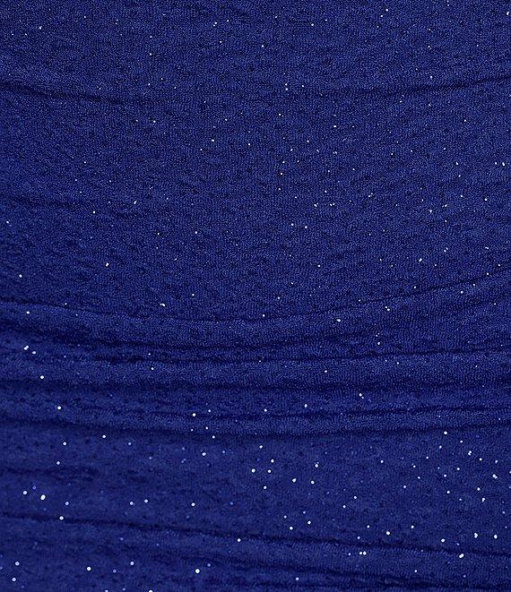 Honey and Rosie One-Shoulder Glitter Knit Midi Dress Product Image