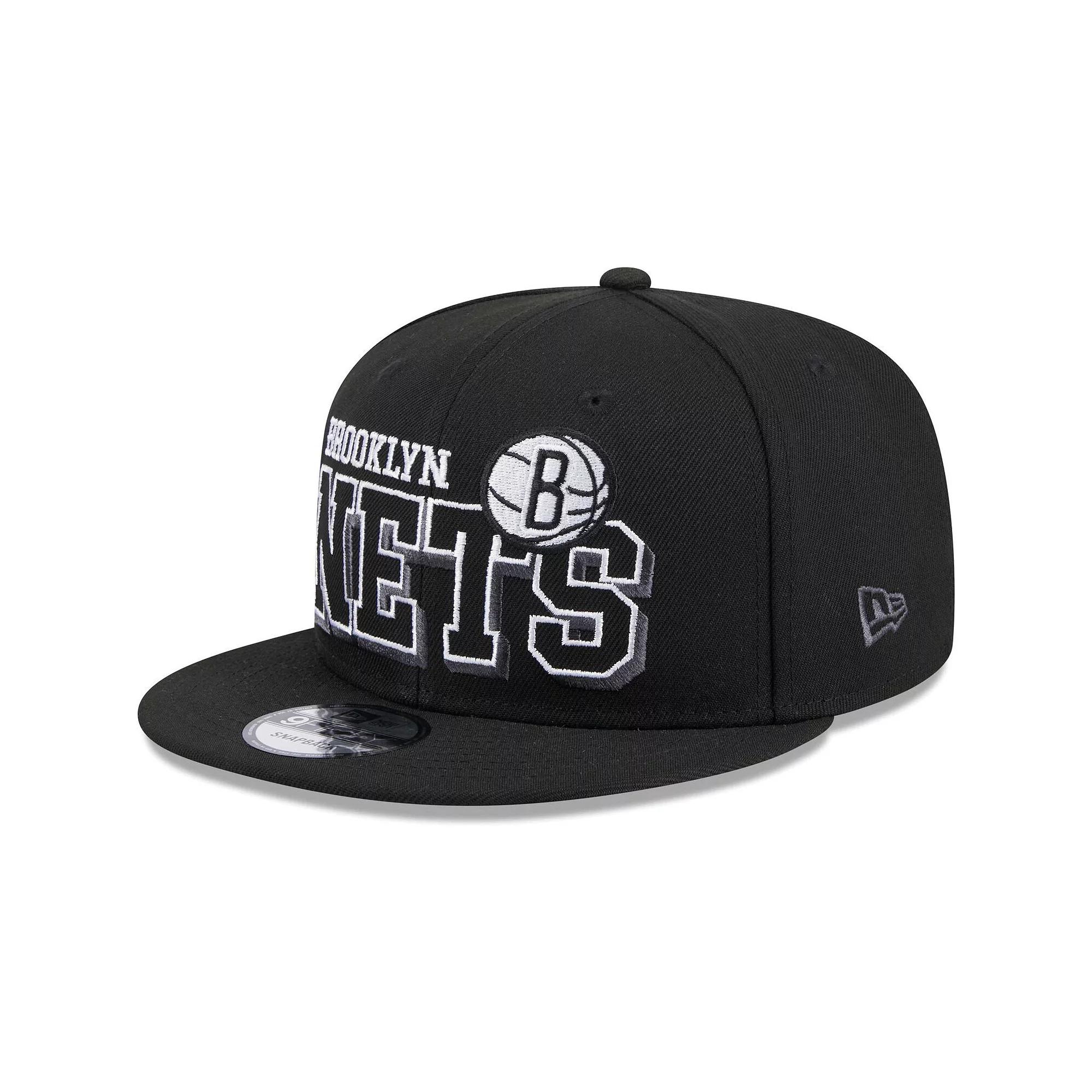 Men's New Era Black Brooklyn Nets Gameday 9FIFTY Snapback Hat Product Image
