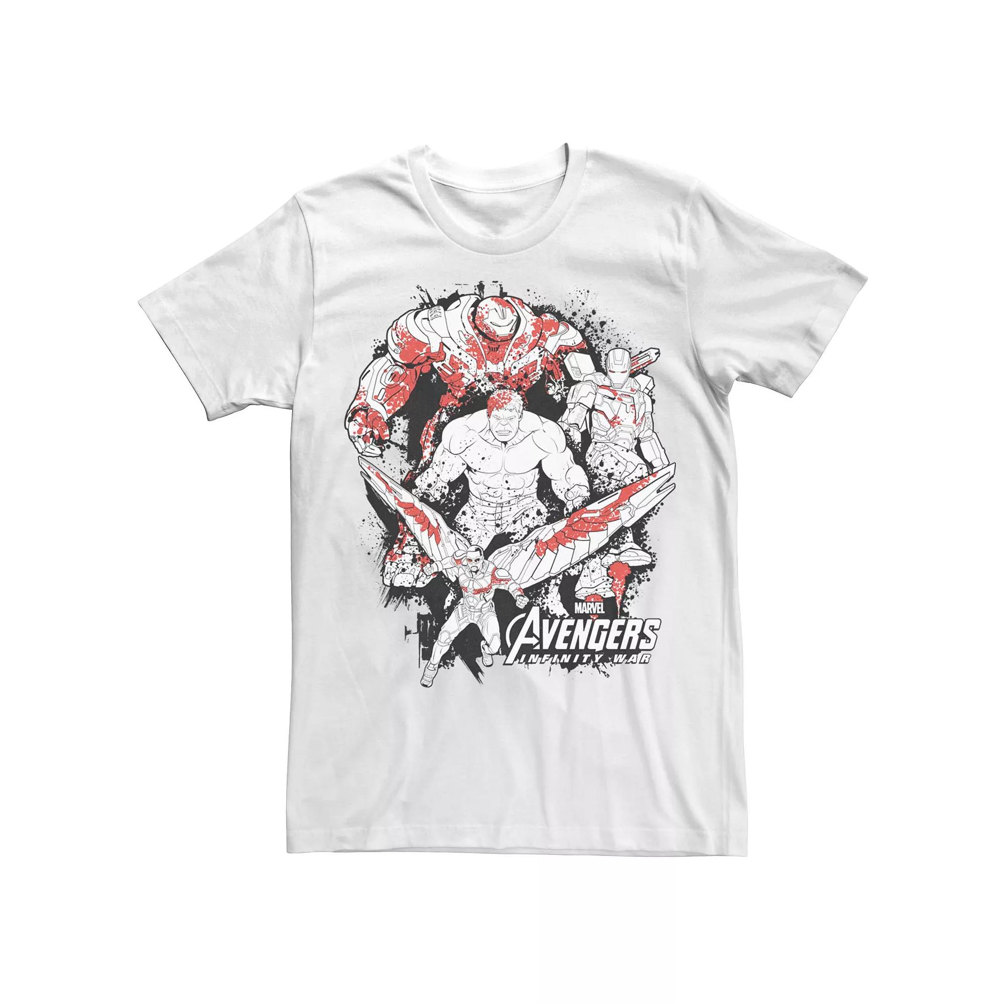 Men's Marvel "Avengers: Infinity War" Splatter Group Tee,  Product Image