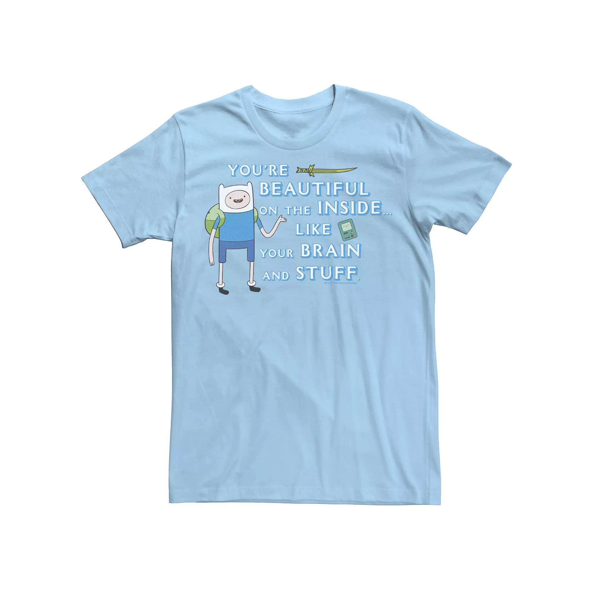 Men's Cartoon Network Adventure Time Finn You're Beautiful Inside Portrait Tee,  Product Image