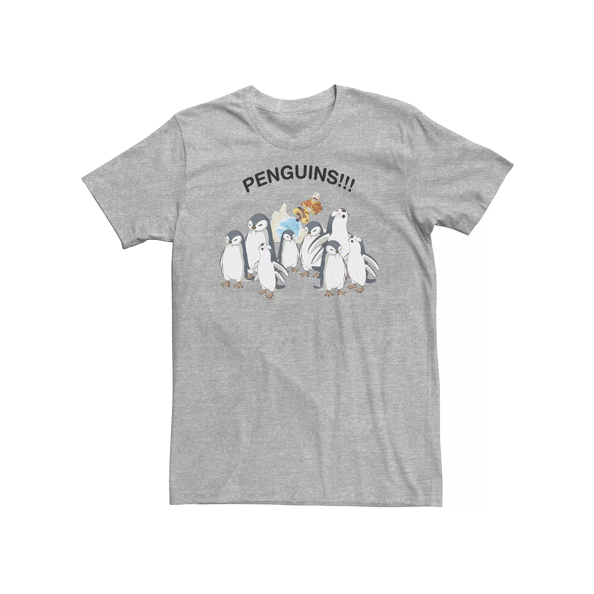 Big & Tall Nickelodeon Avatar The Last Airbender Aang "Penguins!!!" Portrait Tee, Men's,  Product Image