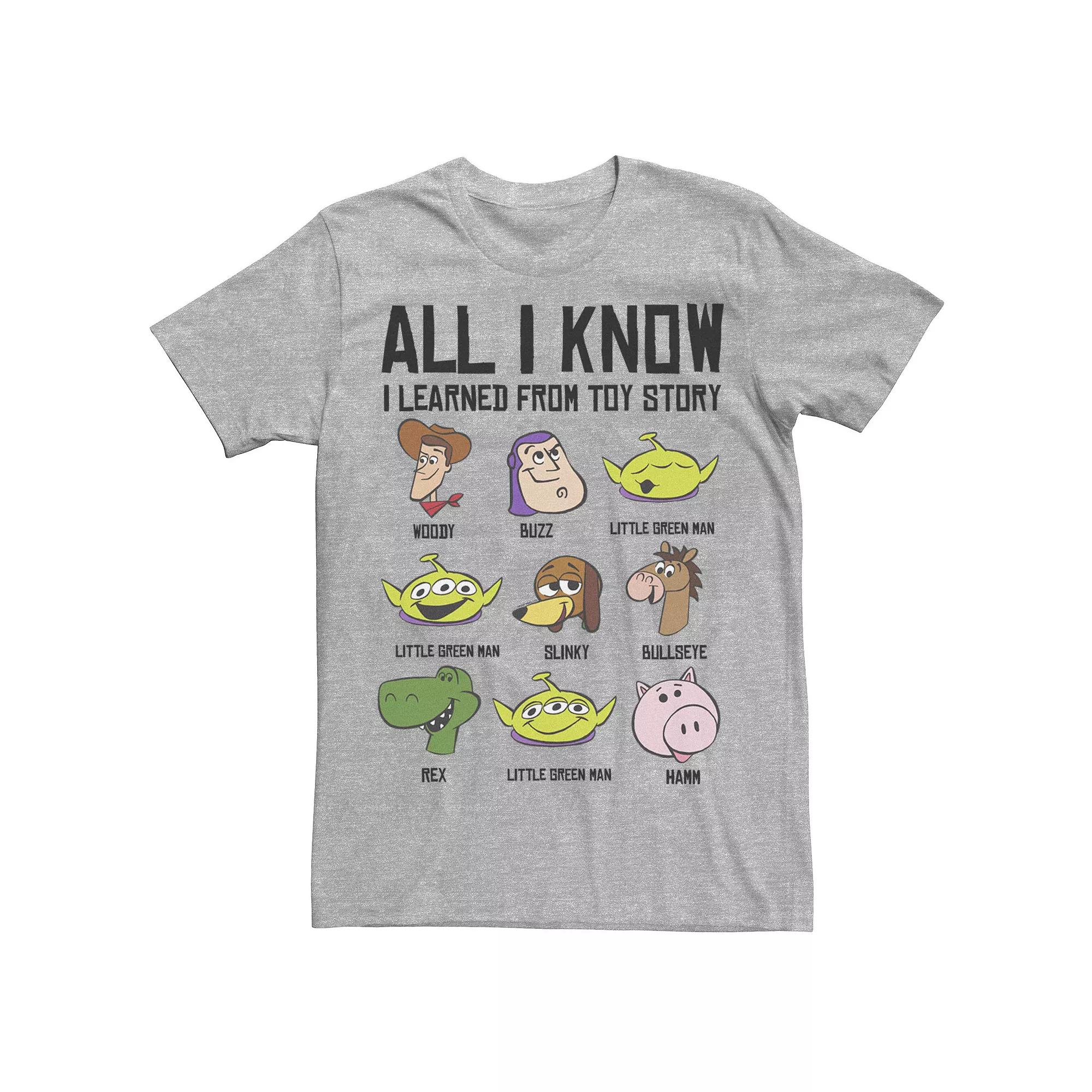 Disney / Pixar's Toy Story Men's All I Know I Learned From Toy Story Tee,  Product Image