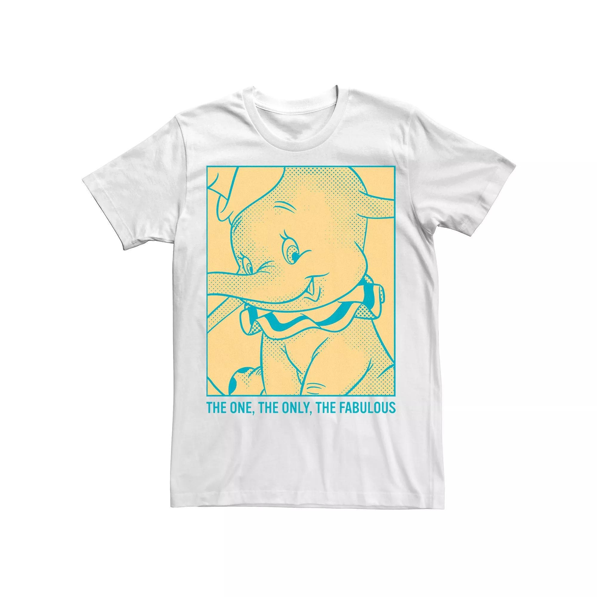 Disney's Dumbo The One The Only The Fabulous Retro Poster Men's Tee,  Product Image