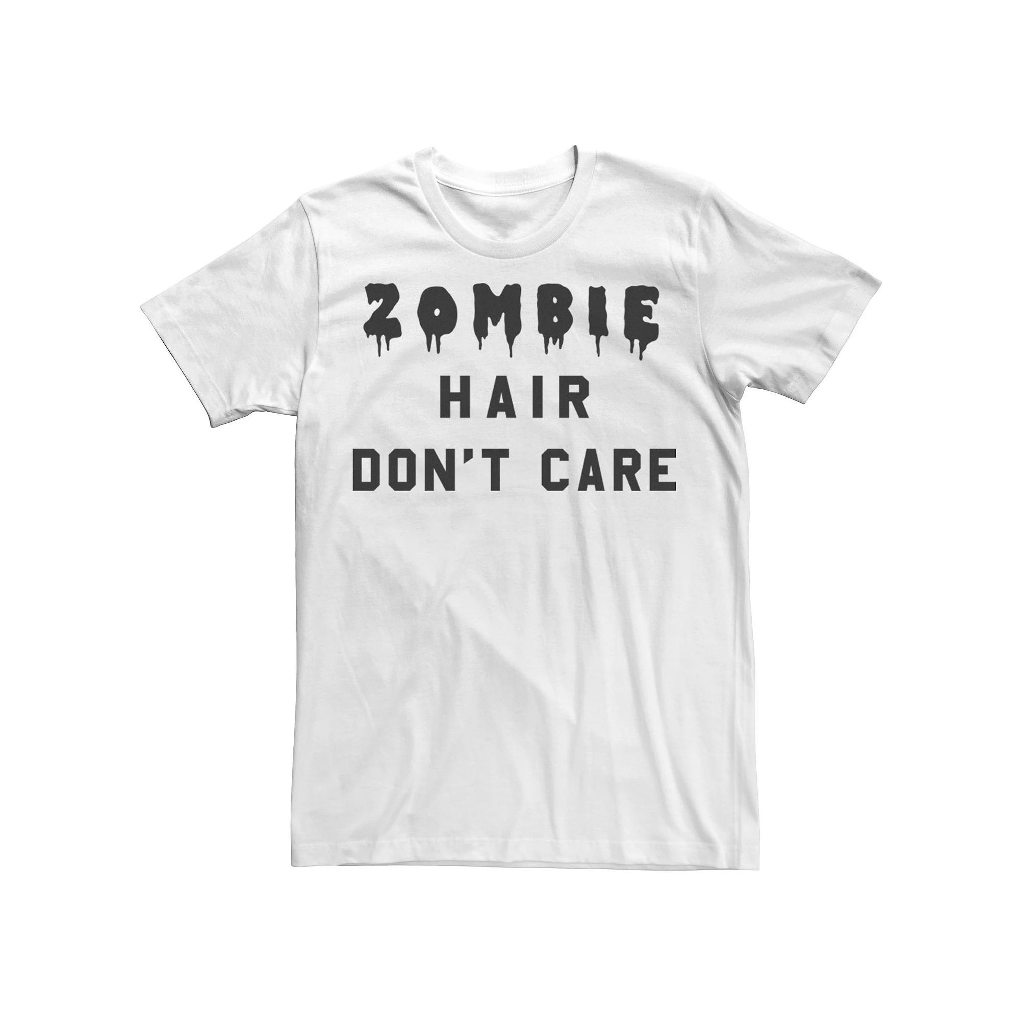 Men's Dripping Zombie Hair Don't Care Tee,  Product Image