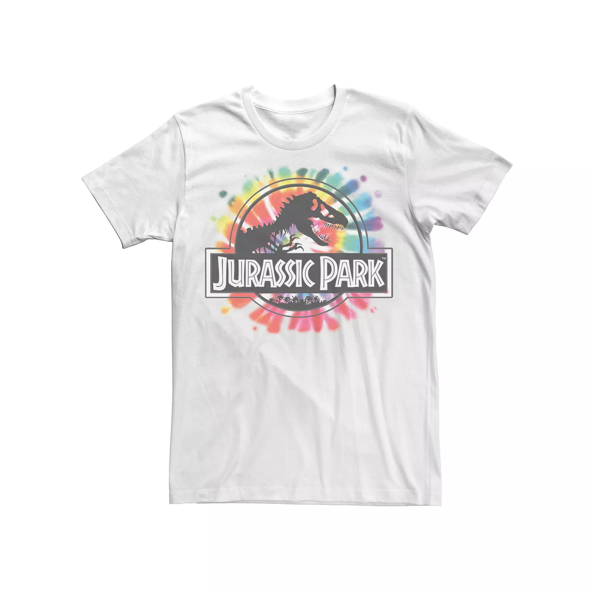 Men's Jurassic Park Classic Logo Tie-Dye Tee,  Product Image