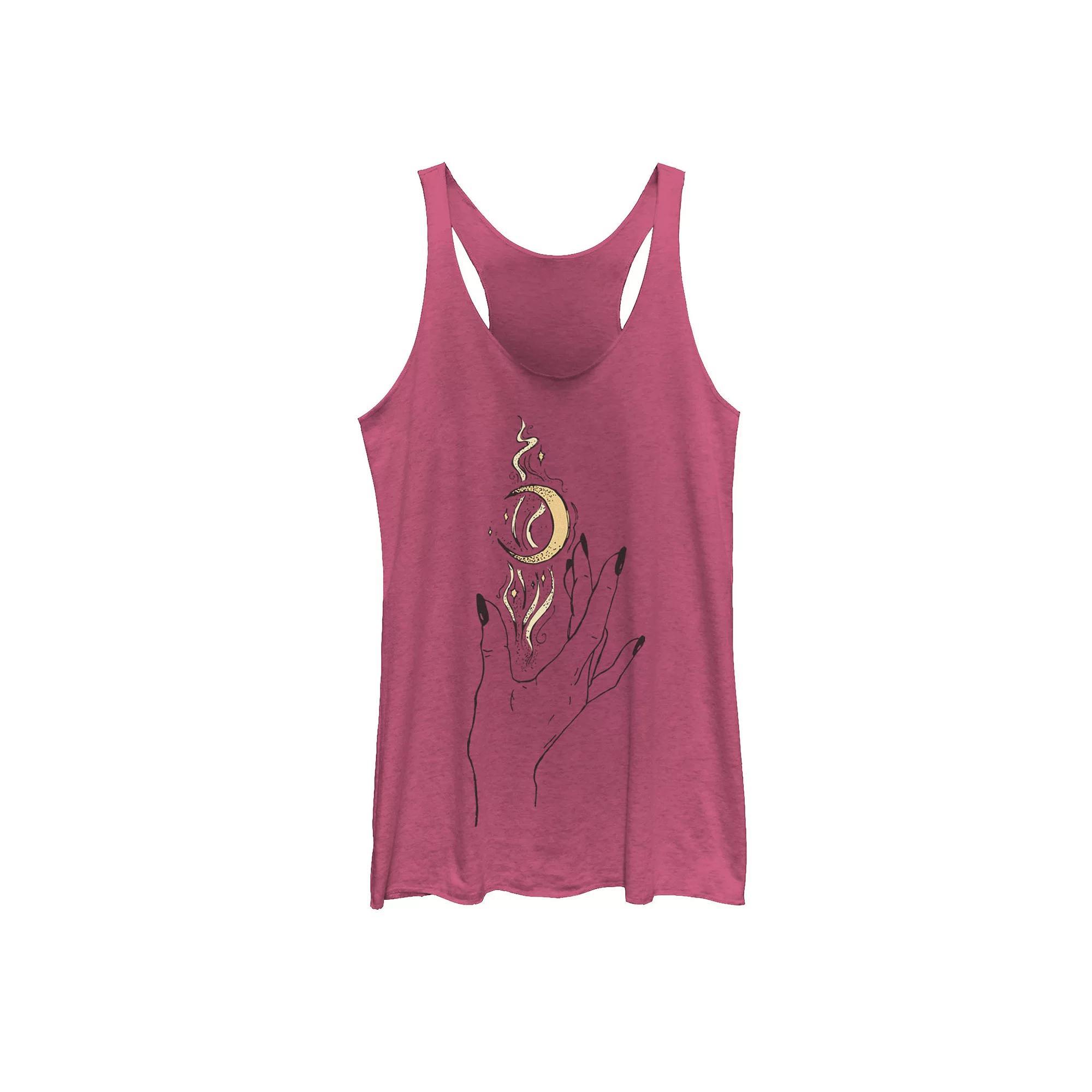 Juniors' Night Moon Flower Galactic Tank Top, Girl's,  Product Image