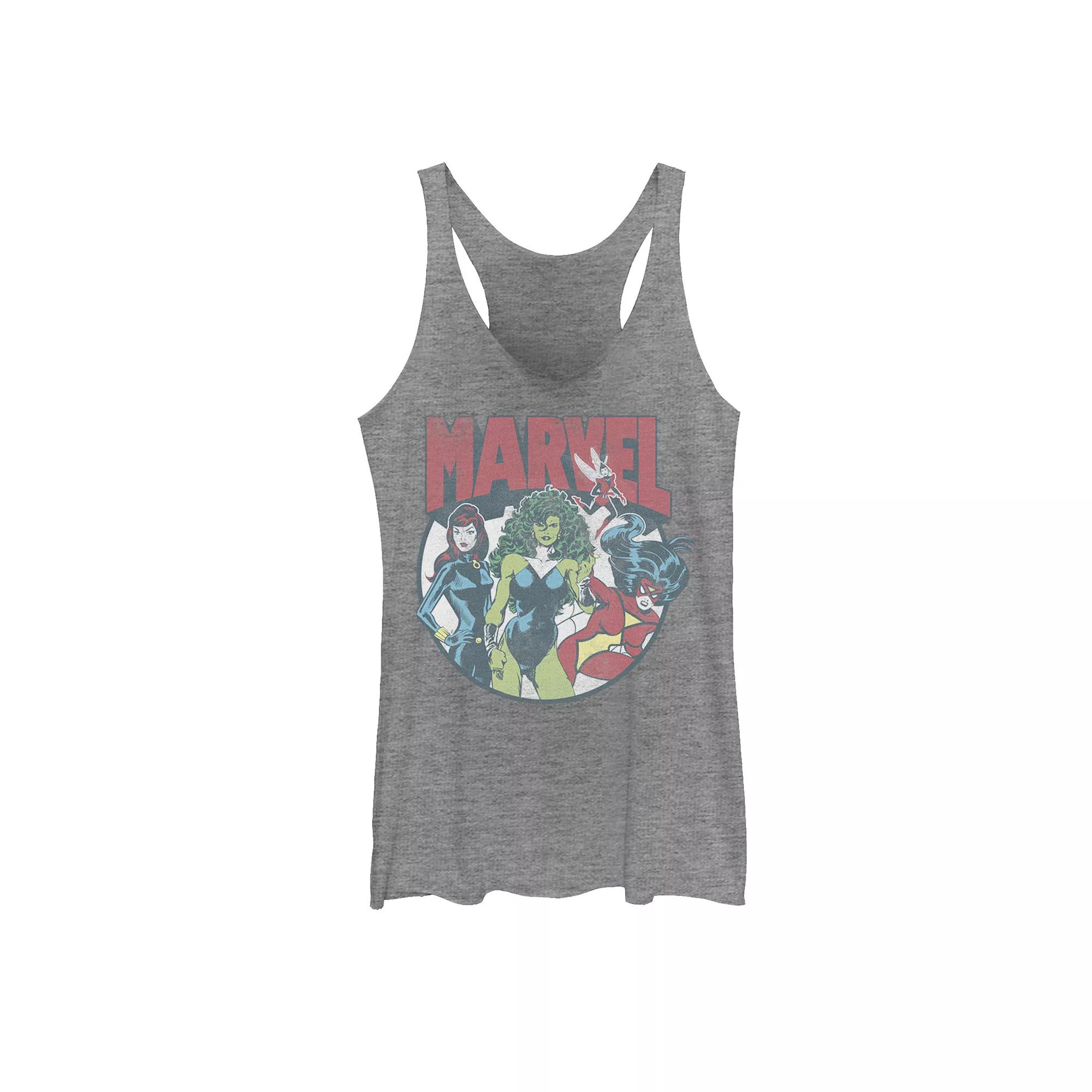 Juniors' Marvel Women Group Circle Shot Graphic Tank Top, Girl's,  Product Image