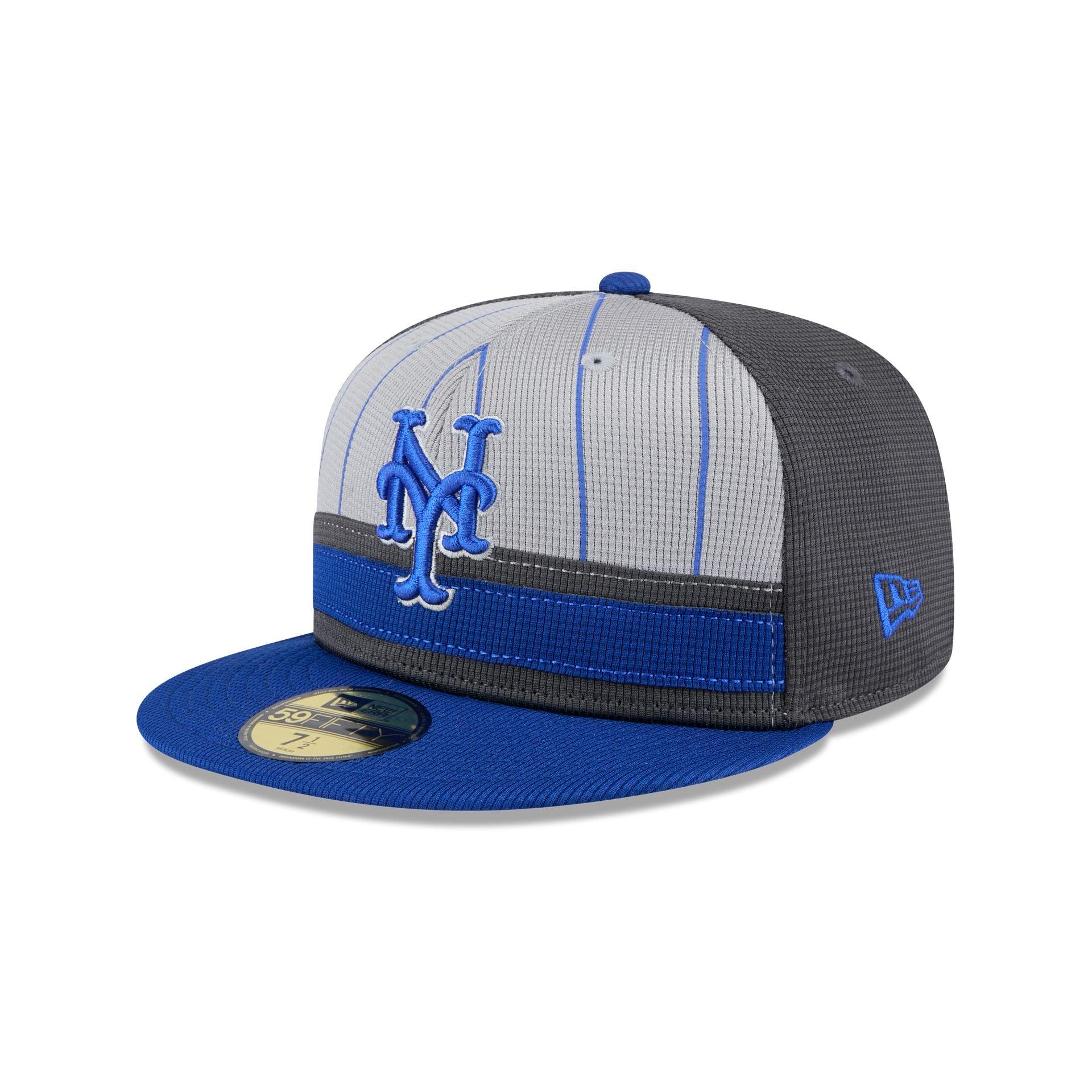 New York Mets 2025 Batting Practice Gray 59FIFTY Fitted Hat Male Product Image