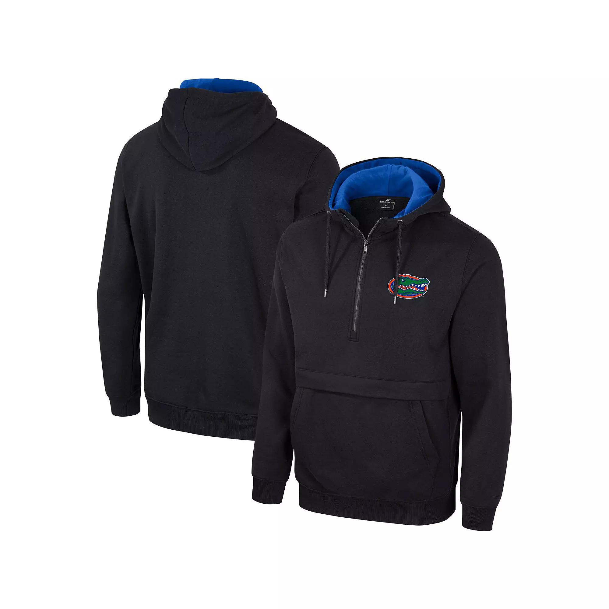 Men's Colosseum Black Rutgers Scarlet Knights Half-Zip Hoodie,  Product Image