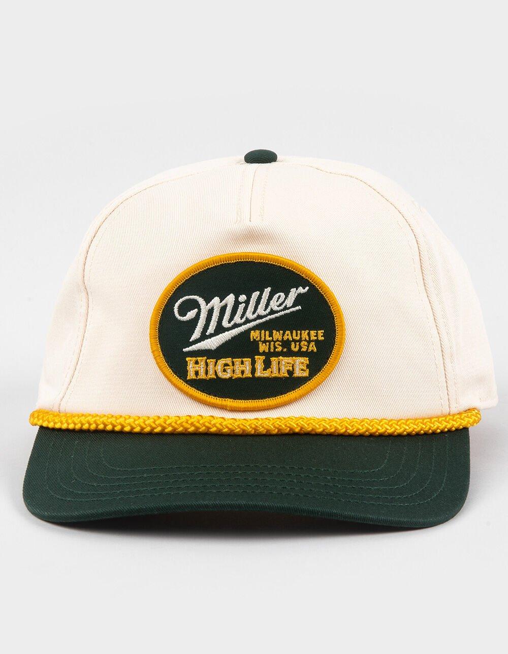 AMERICAN NEEDLE Miller High Life Snapback Hat - GREEN COMBO Product Image
