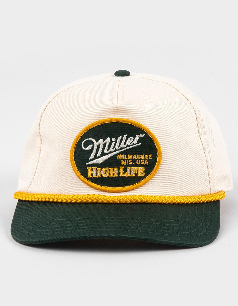AMERICAN NEEDLE Miller High Life Snapback Hat - GREEN COMBO Product Image