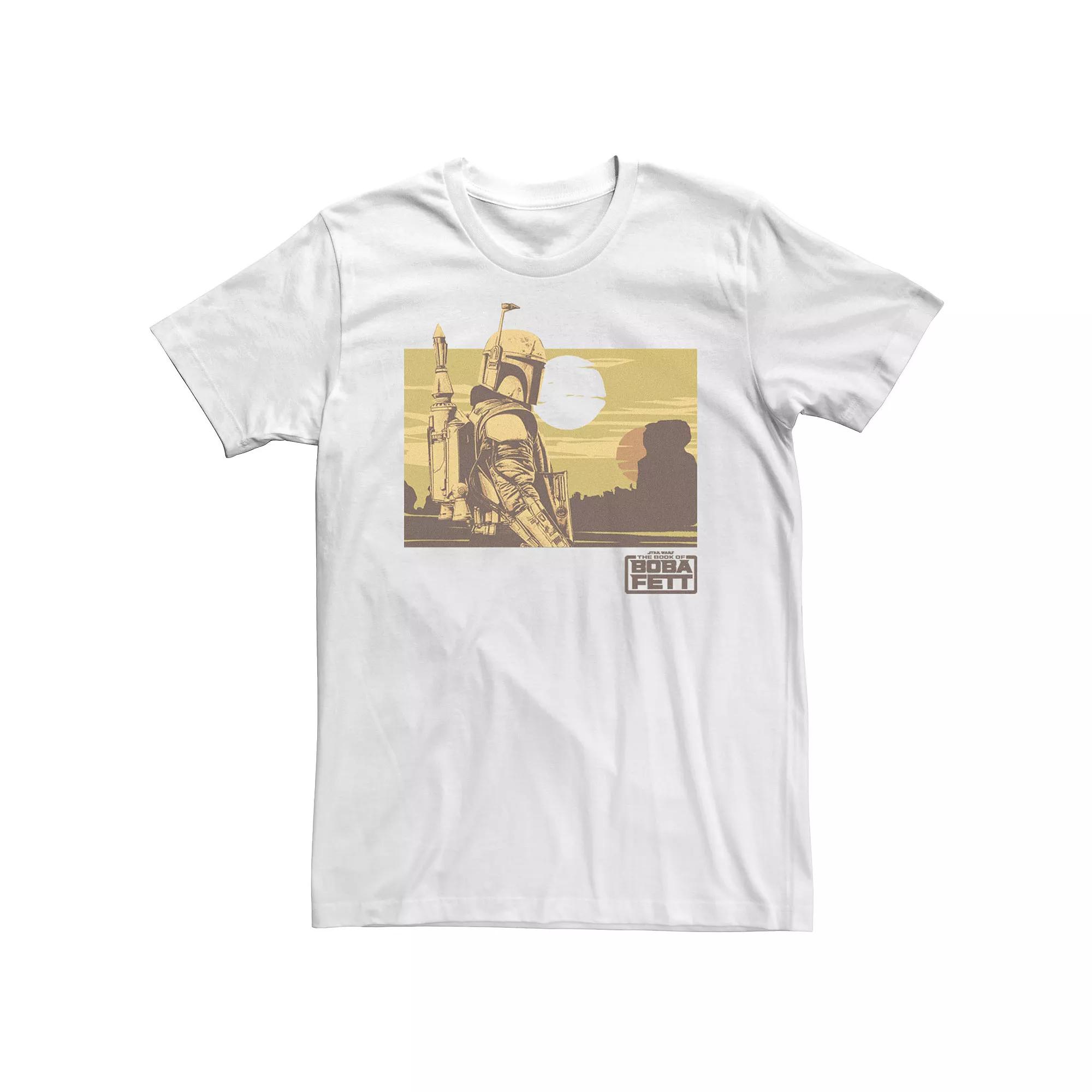 Big & Tall Star Wars Boba Fett Boxed Landscape Tee, Men's,  Product Image