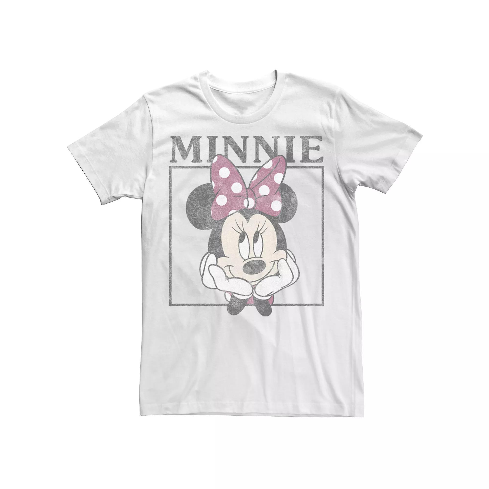 Disney's Minnie Mouse Men's Distressed Framed Portrait Tee,  Product Image