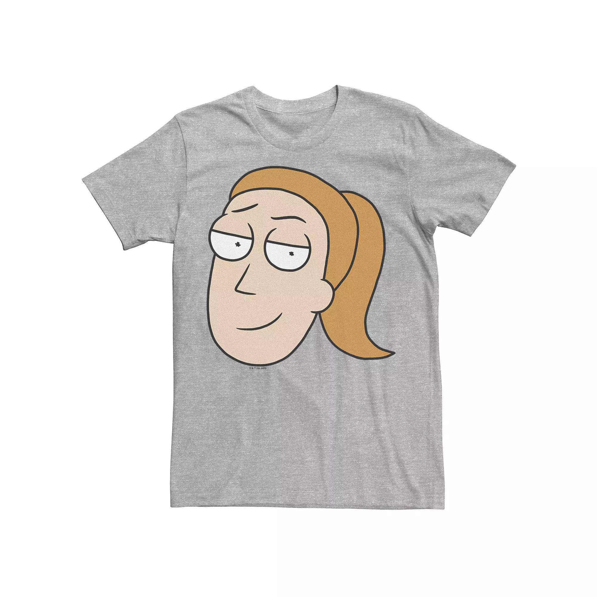 Men's Rick & Morty Summer Big Head Portrait Tee,  Product Image