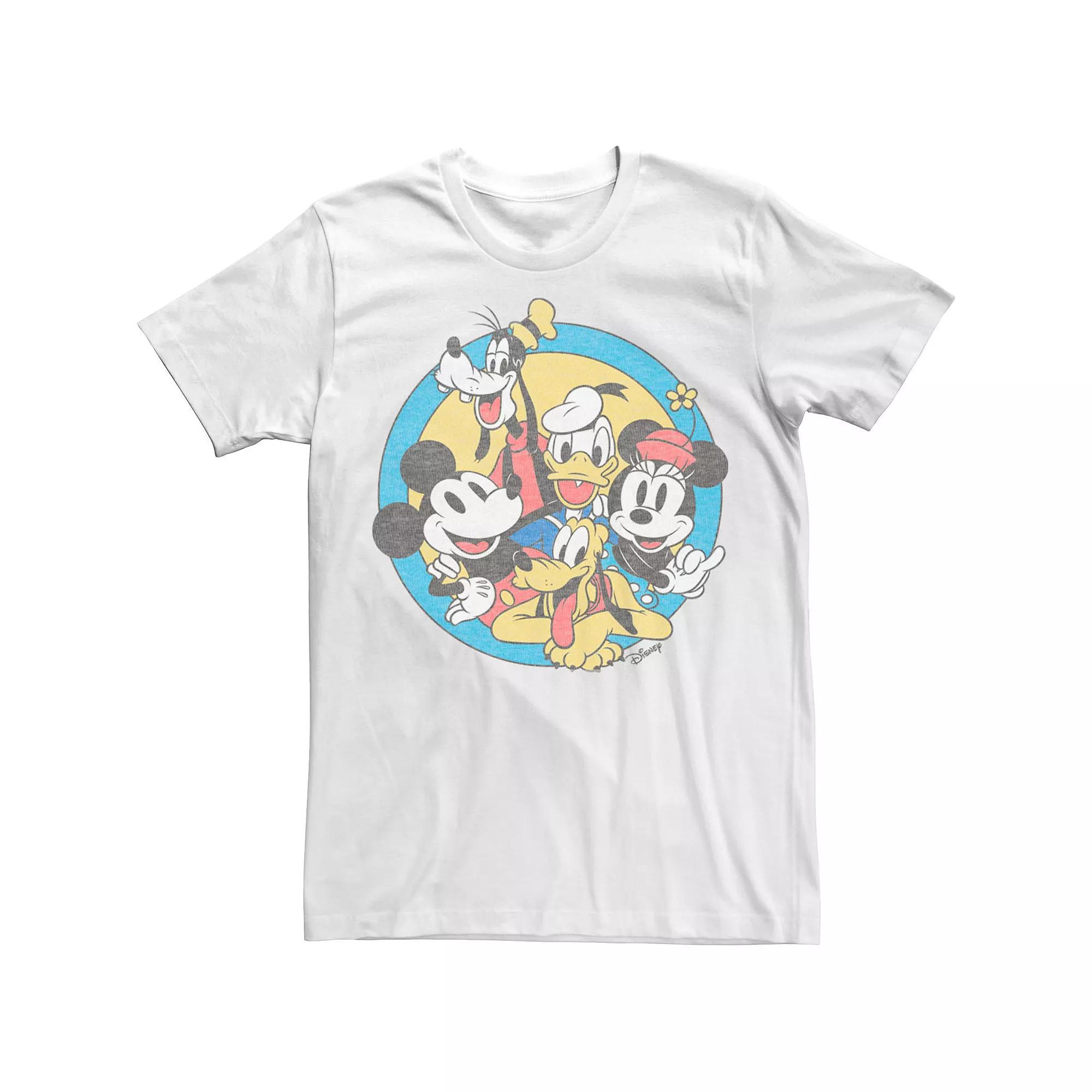 Disney's Mickey & Friends Retro Group Shot Men's Tee,  Product Image