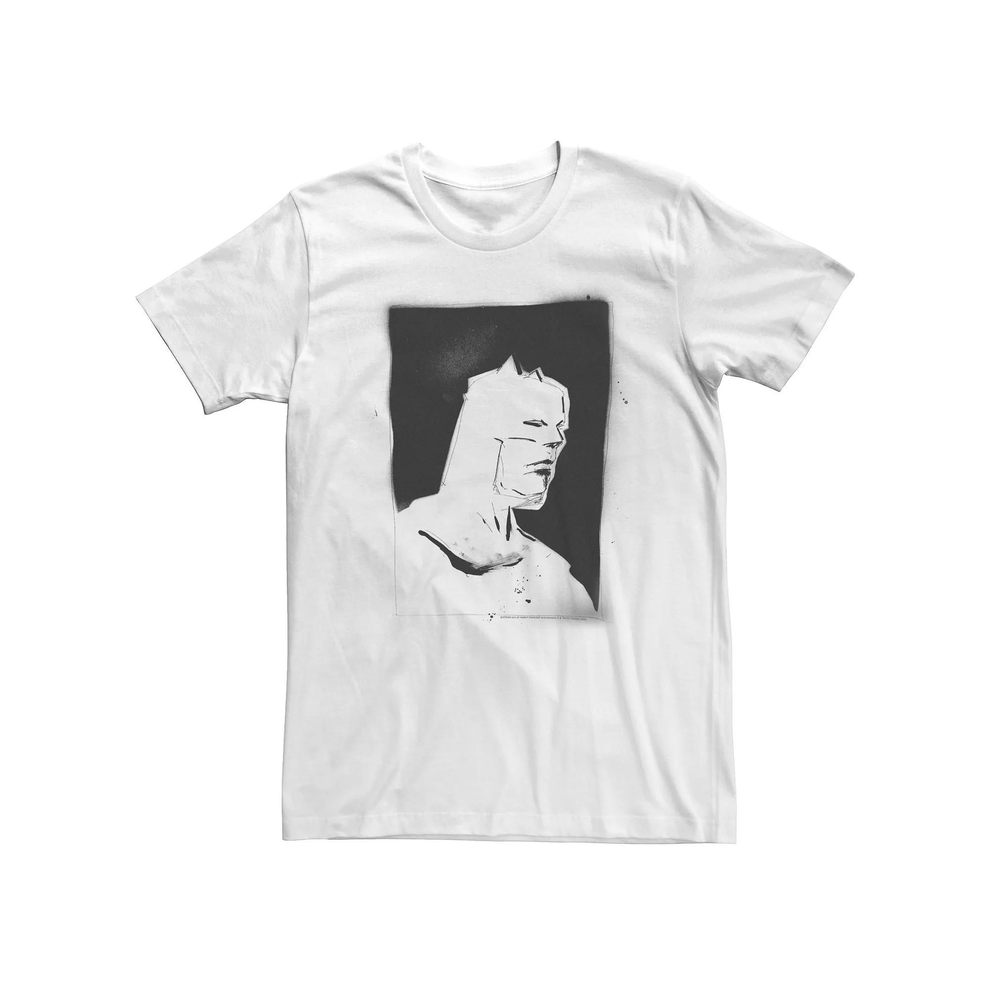 Big & Tall DC Fandome Batman Spray Paint Portrait Tee, Men's, Size: 3XL, White Product Image