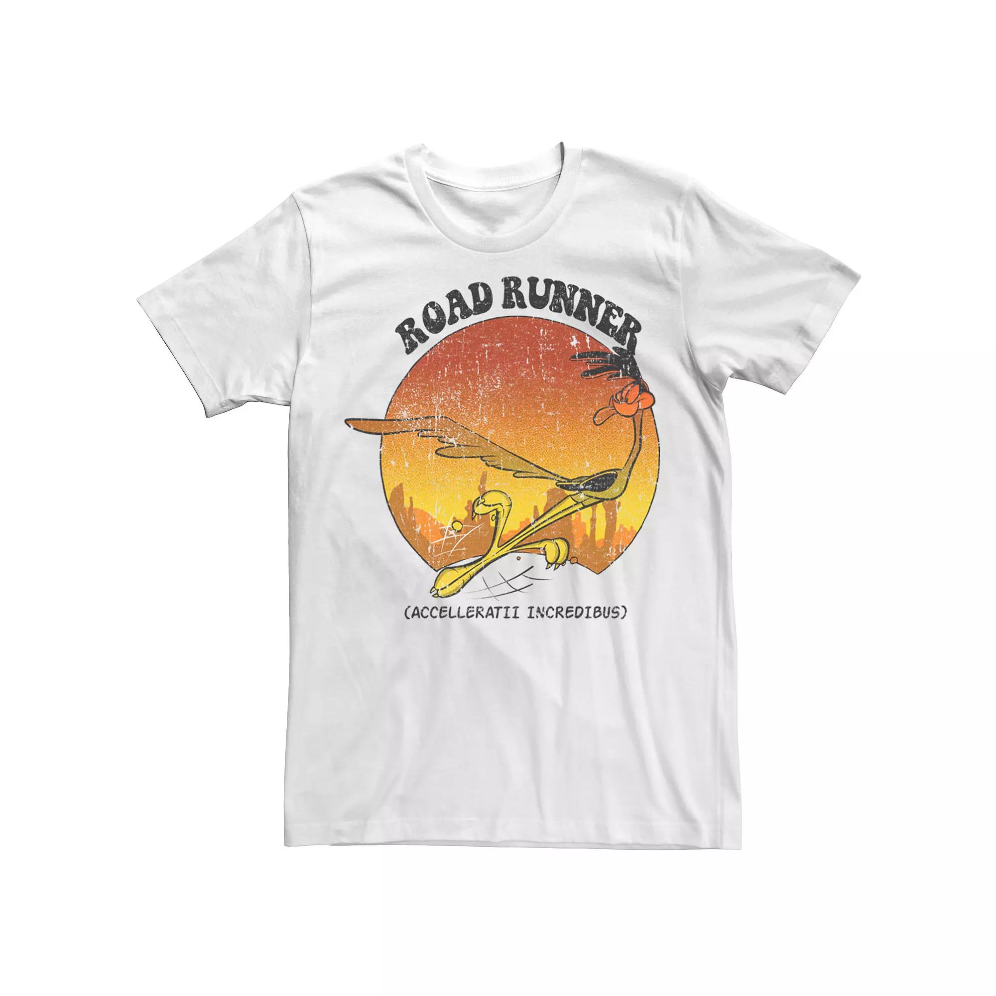 Men's Looney Tunes Road Runner Accelleratii Incredibus Tee, Size: XXL, White Product Image
