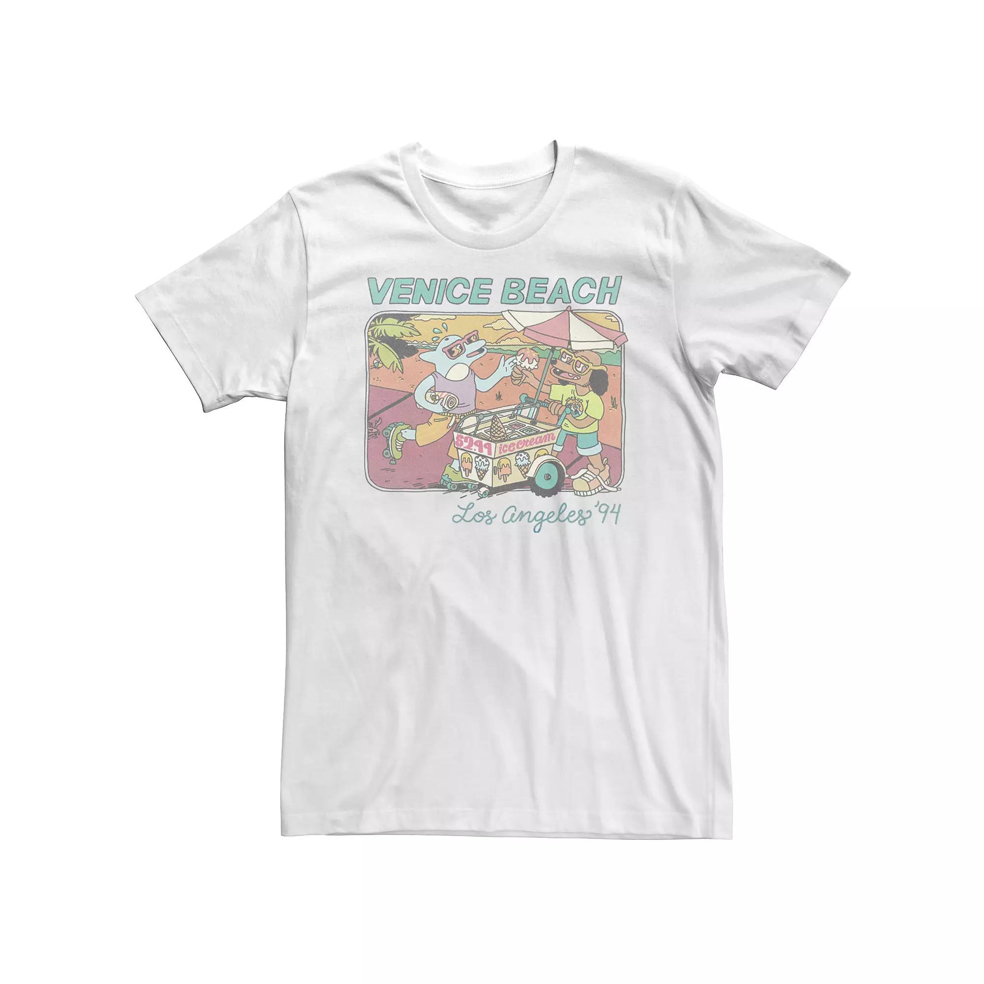 Big & Tall Venice Beach Retro Cartoon Portrait Tee, Men's,  Product Image