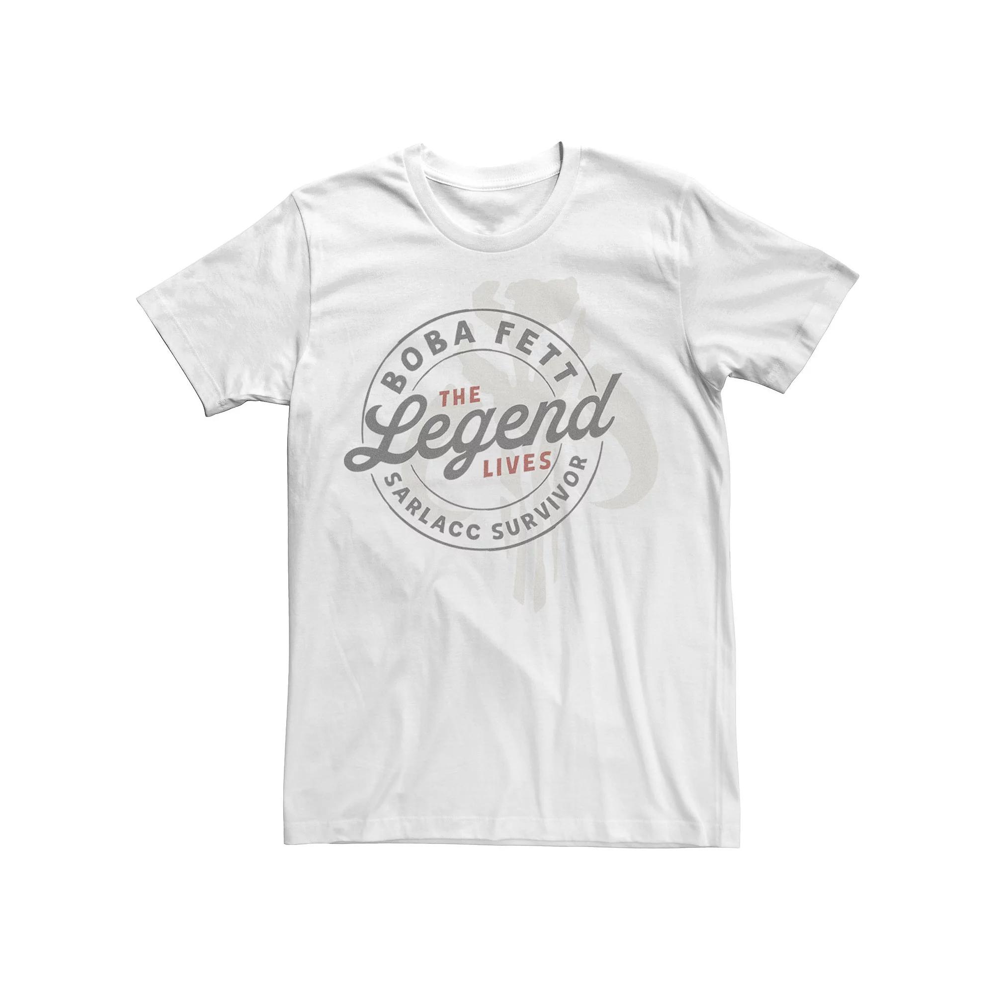 Men's Star Wars The Book Of Boba Fett Sarlacc Survivor Crest Tee, Size: Medium, White Product Image