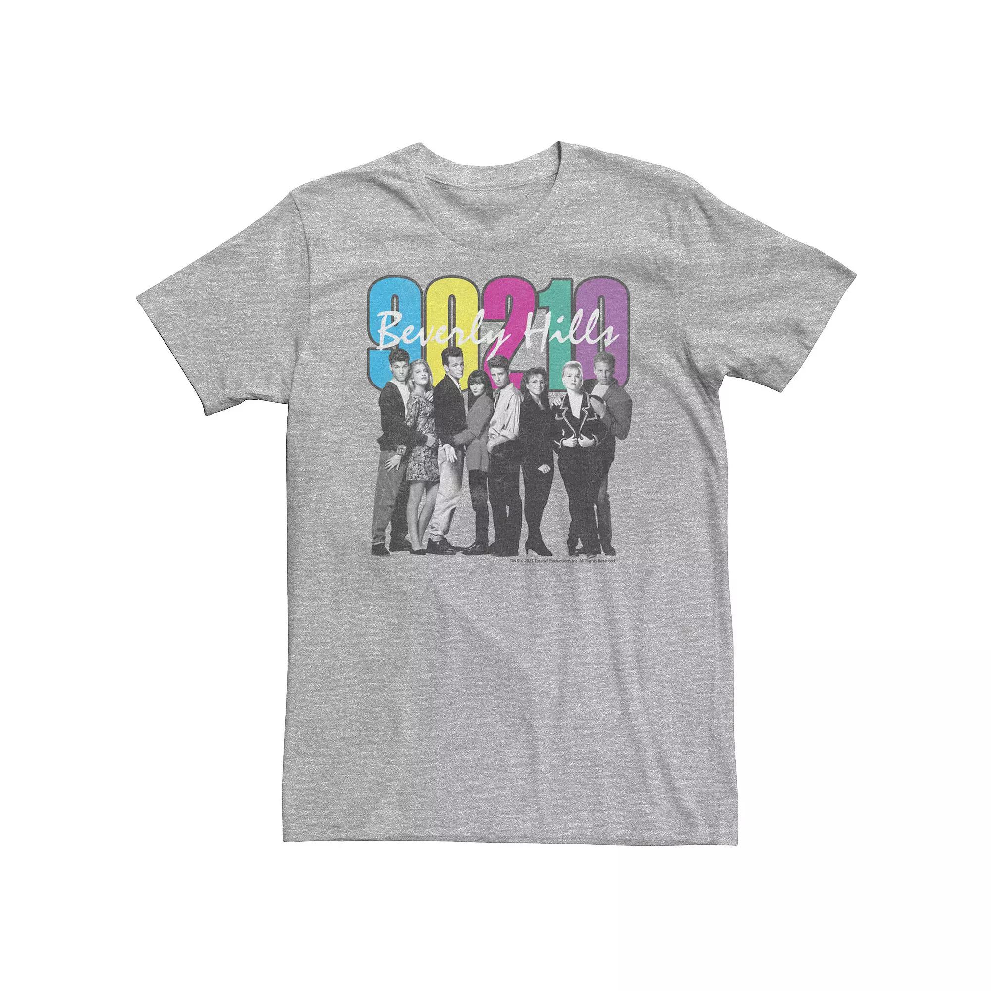 Big & Tall Beverly Hills 90210 Group Shot Number Color Fill Tee, Men's,  Product Image