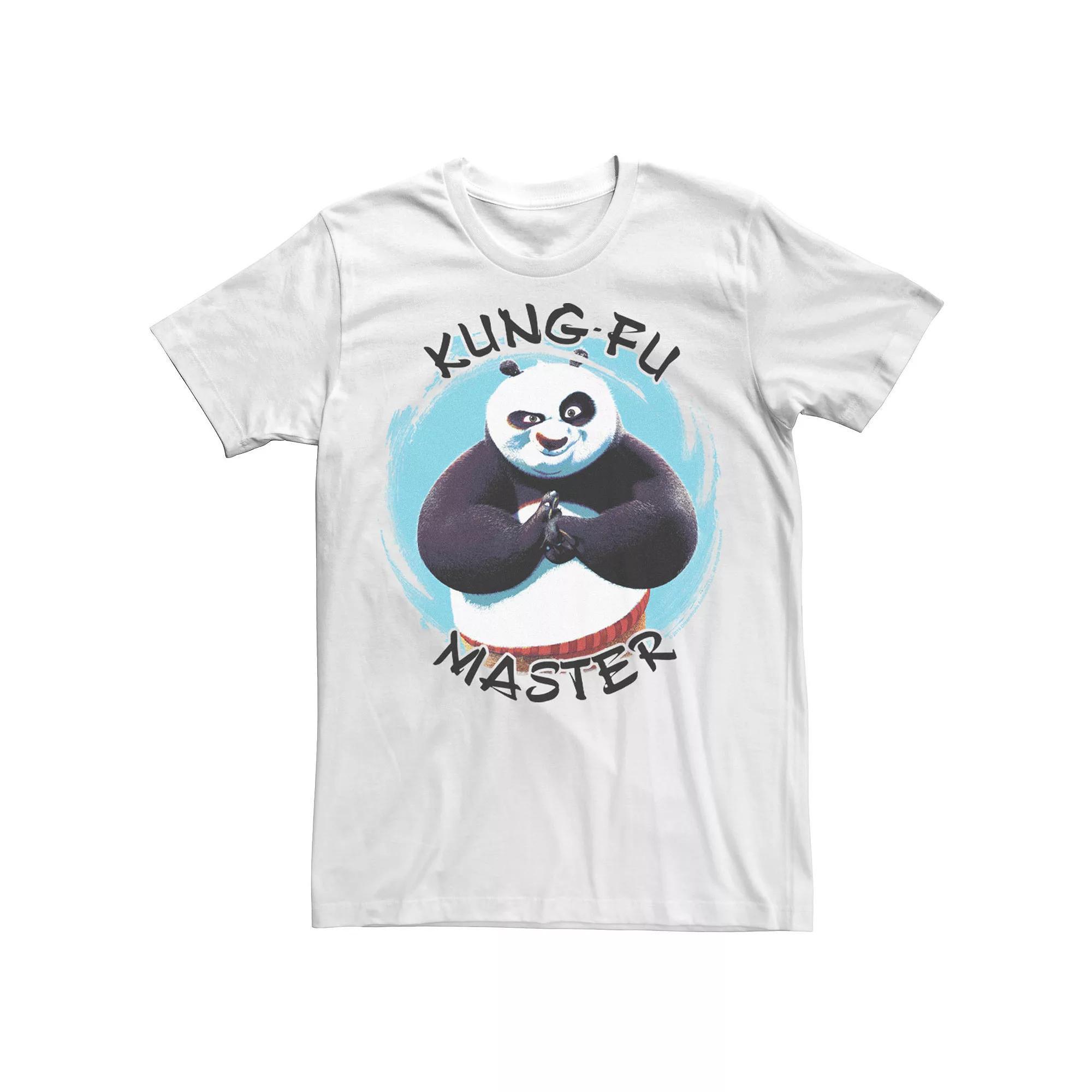 Mens Kung Fu Panda Po Kung Fu Master Paint Smear Portrait Tee Product Image