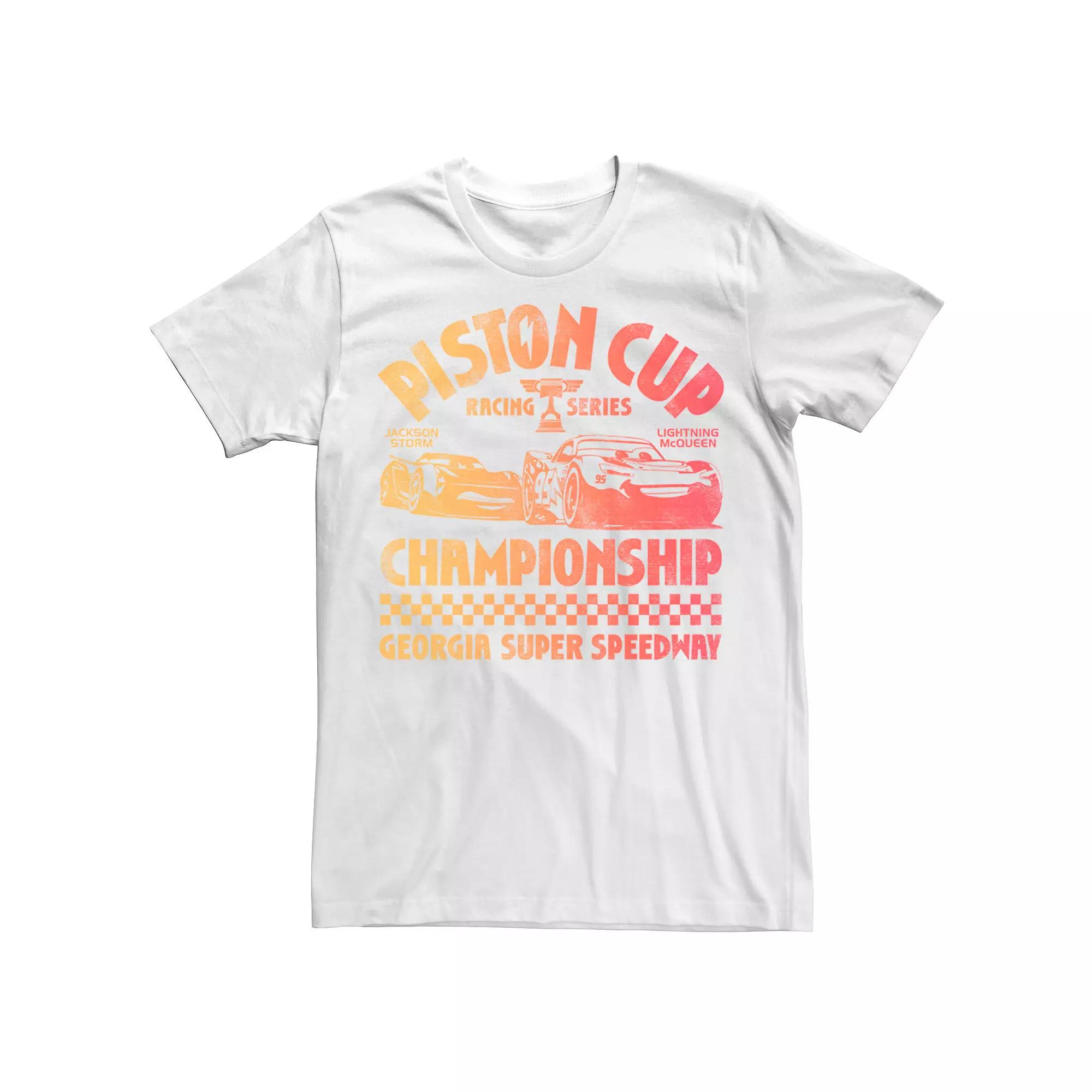 Disney / Pixar's Cars 3 Men's Jackson Lightning Legend Tee, Size: Small, White Product Image