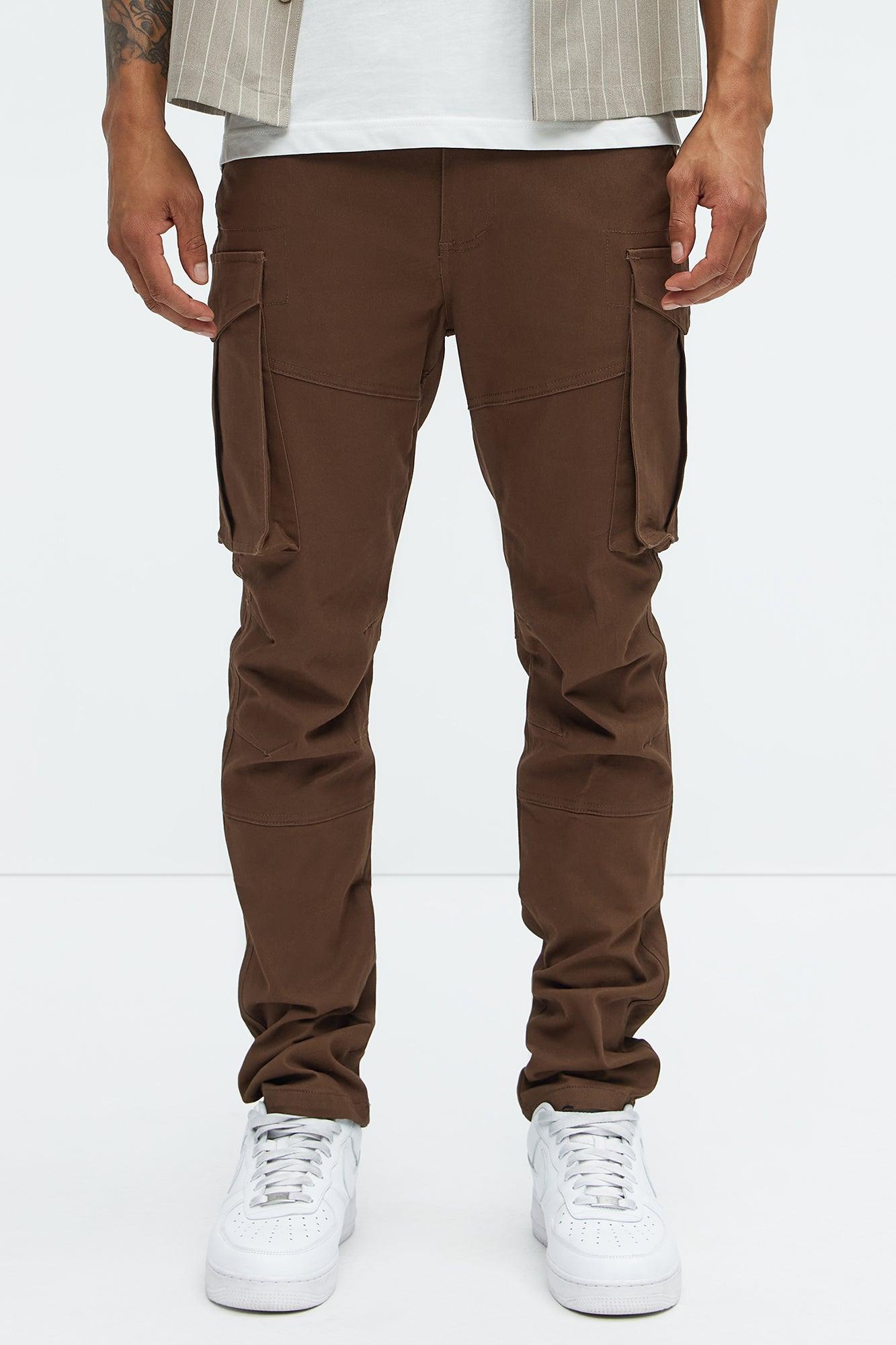 Summer Games Slim Cargo Pants - Brown Product Image