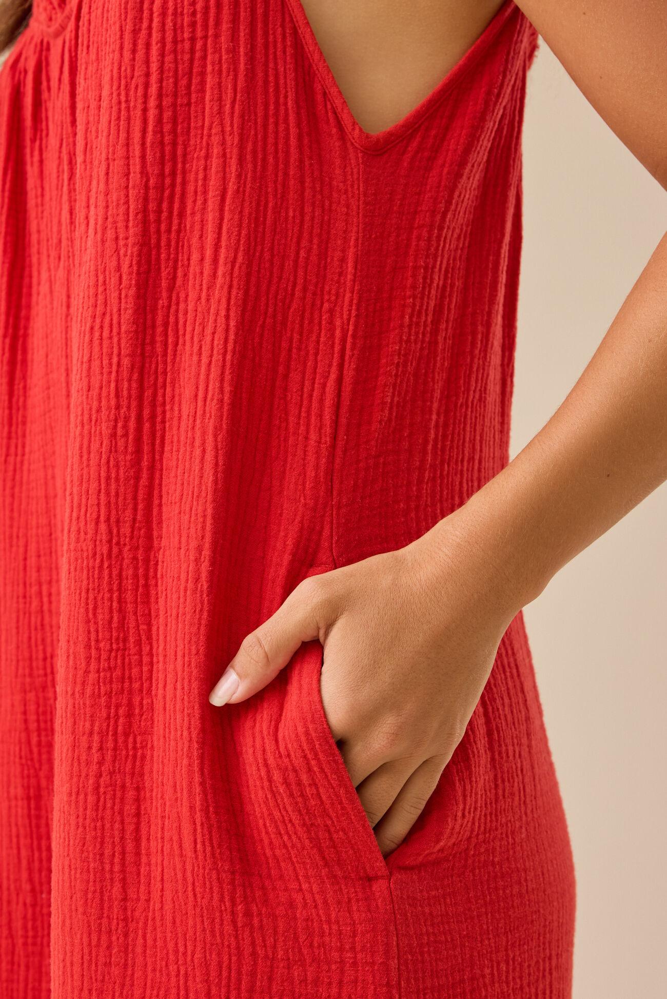 Laurie Gauze Jumpsuit Product Image