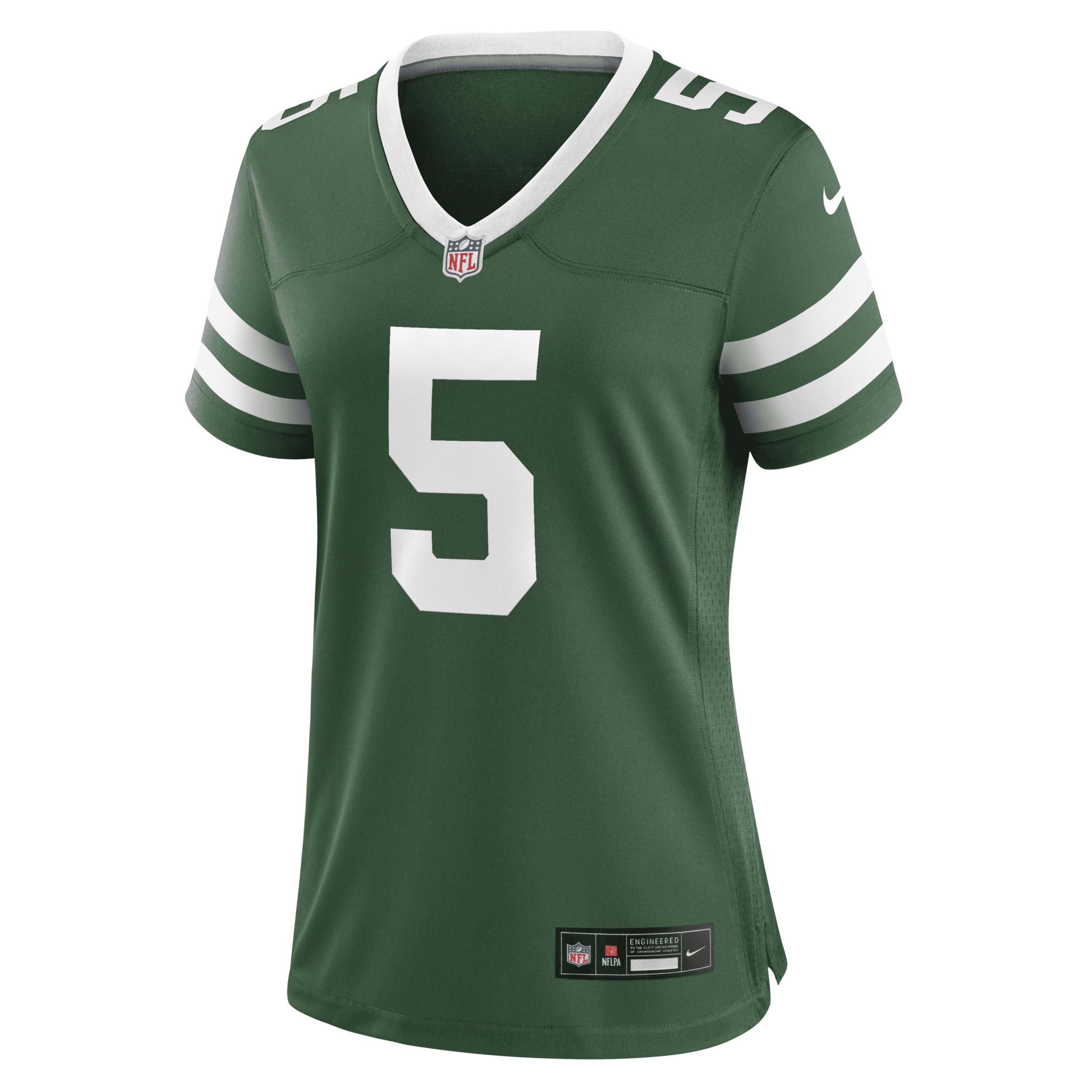 Garrett Wilson New York Jets Nike Womens NFL Game Football Jersey | 67NW03T672F-GTF Product Image