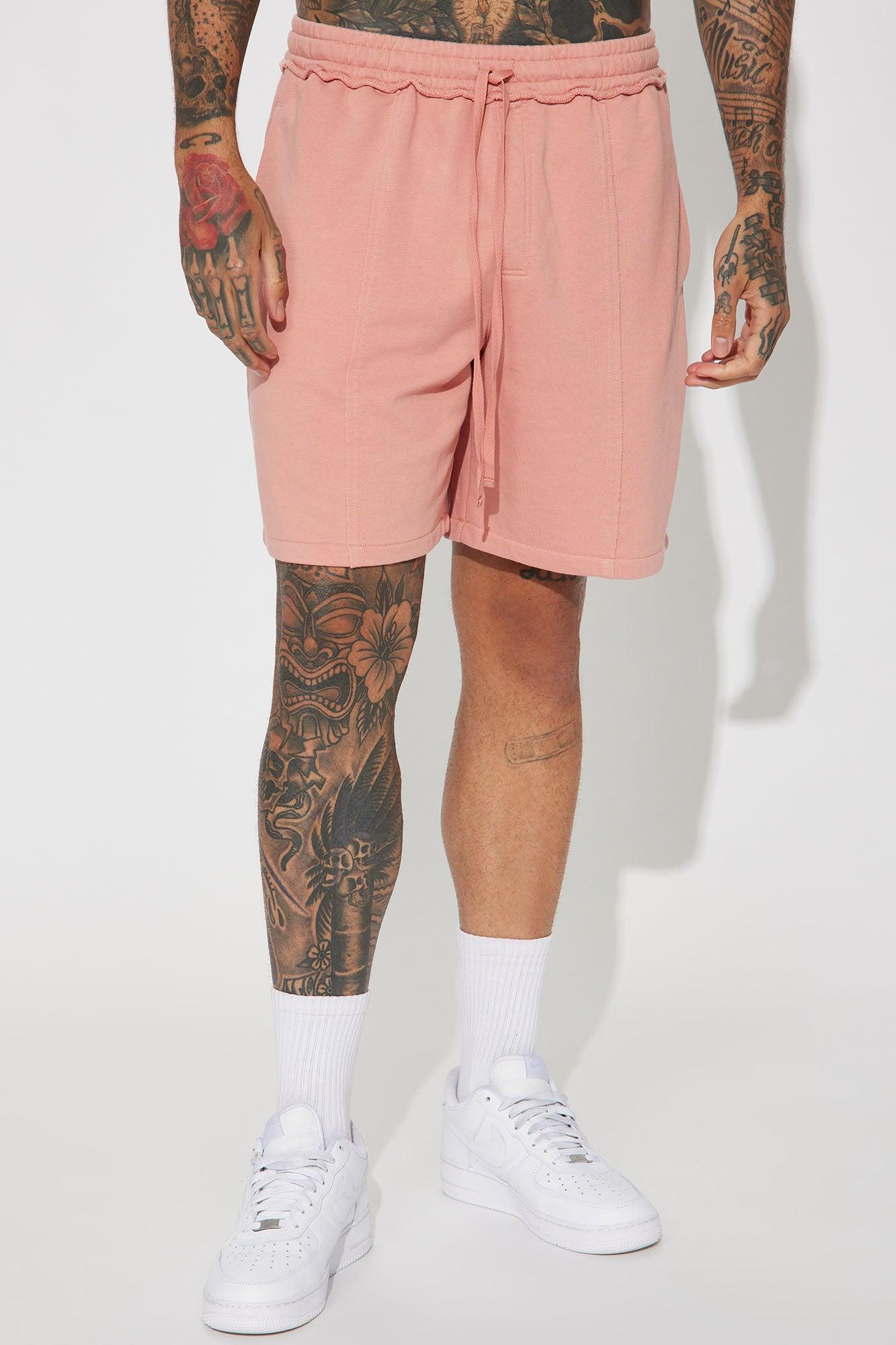 I Like How It Looks Terry Shorts - Mauve Product Image