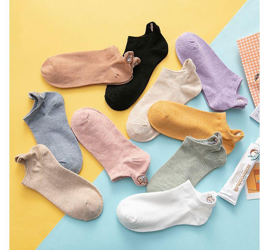 Cat Embroidered Socks Product Image