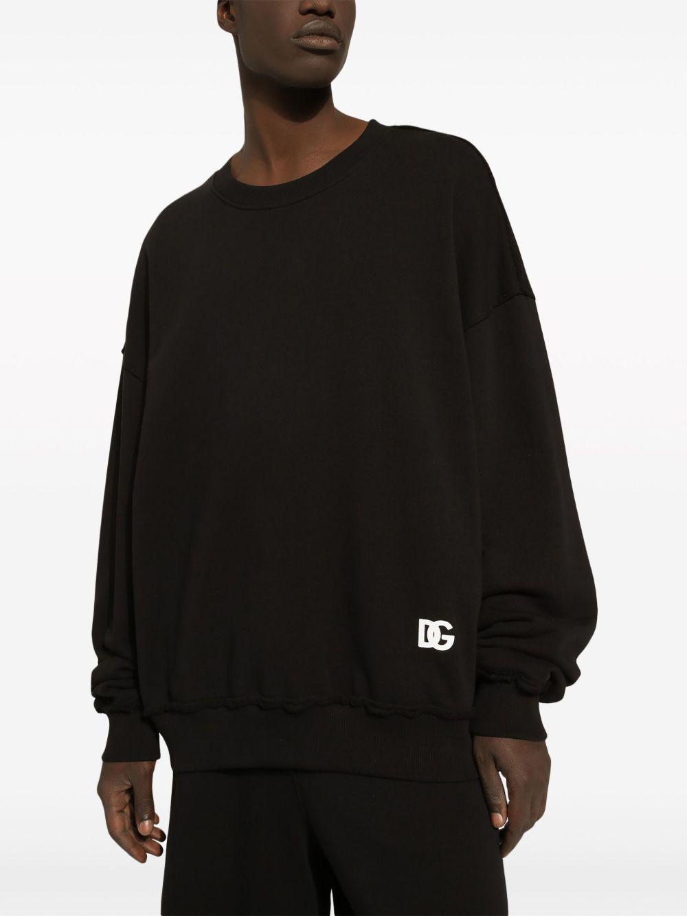 logo-print cotton sweatshirt Product Image