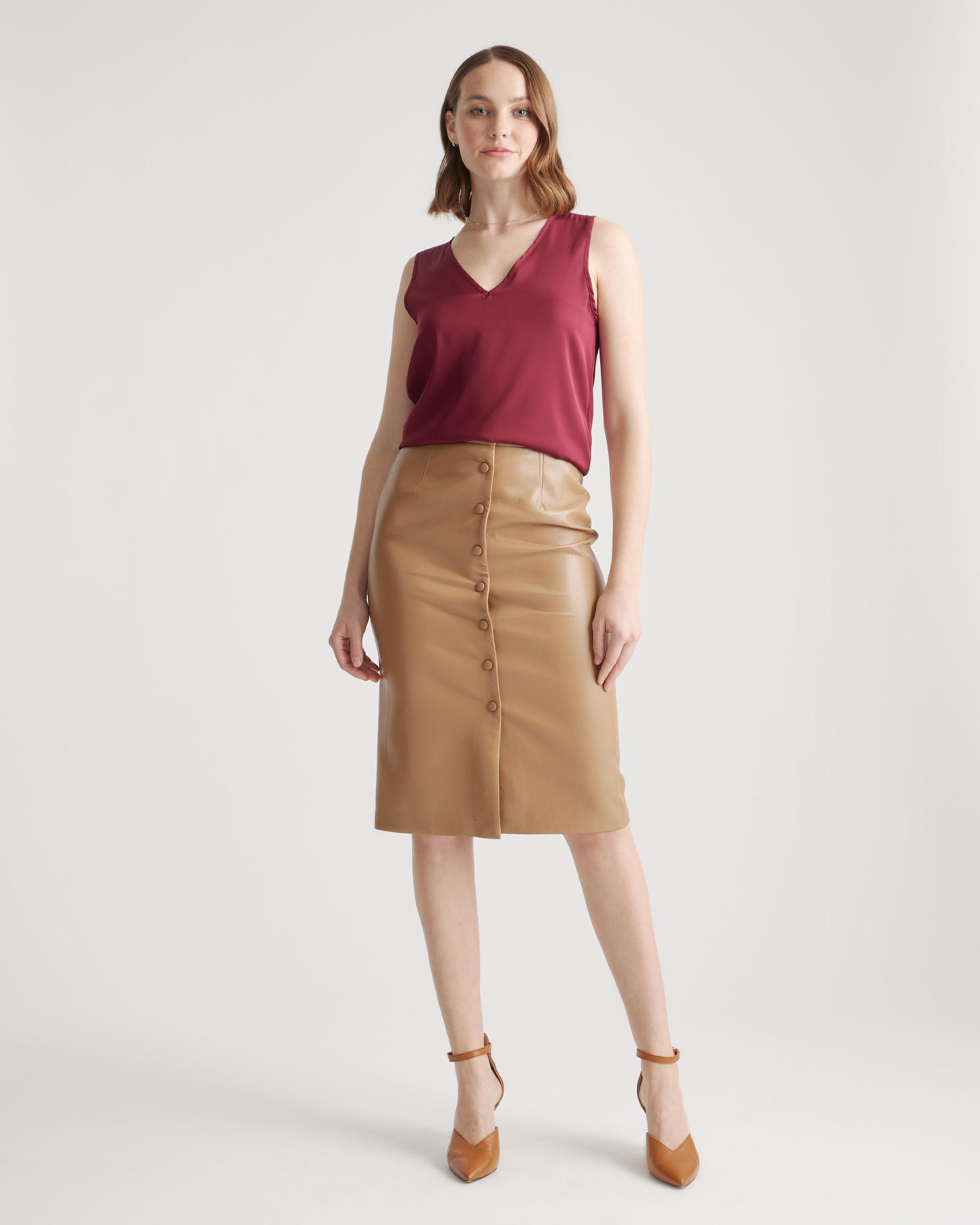 Quince | Women's Washable Stretch Silk Tank Top Product Image