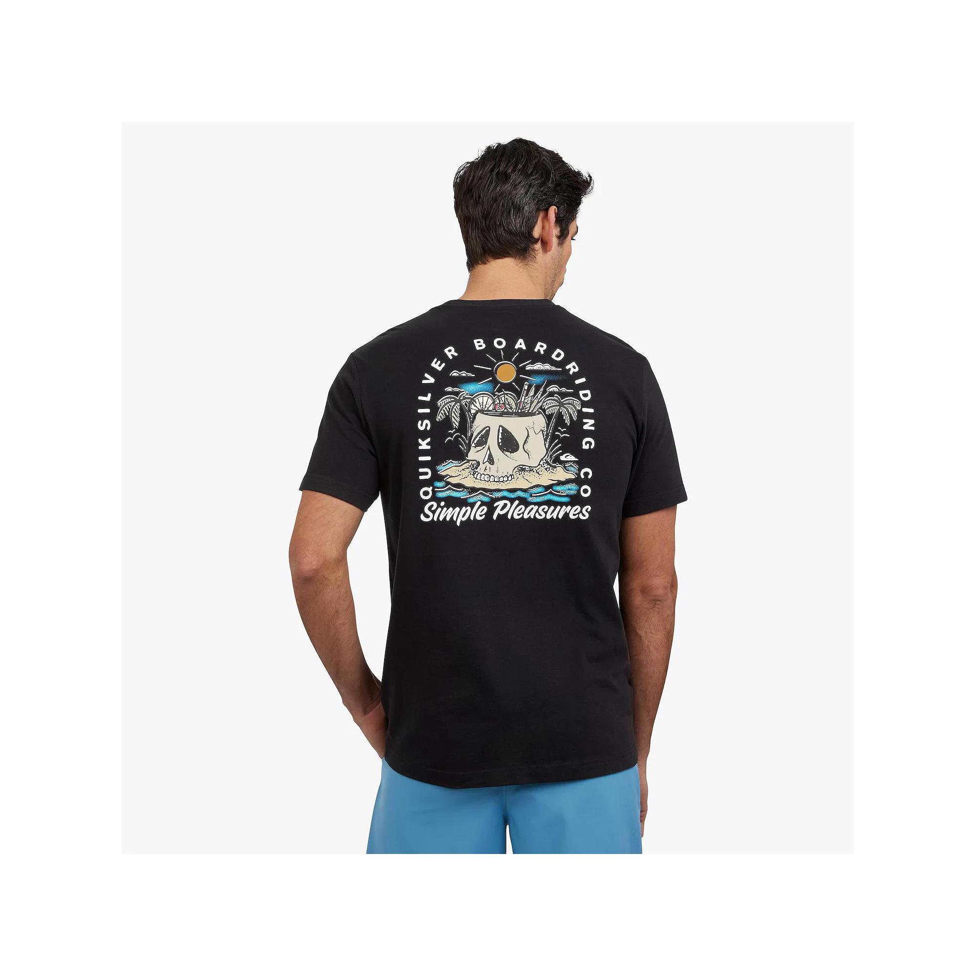 Men's Quiksilver Eternal Circle Graphic Tee, Size: XS, Black Product Image