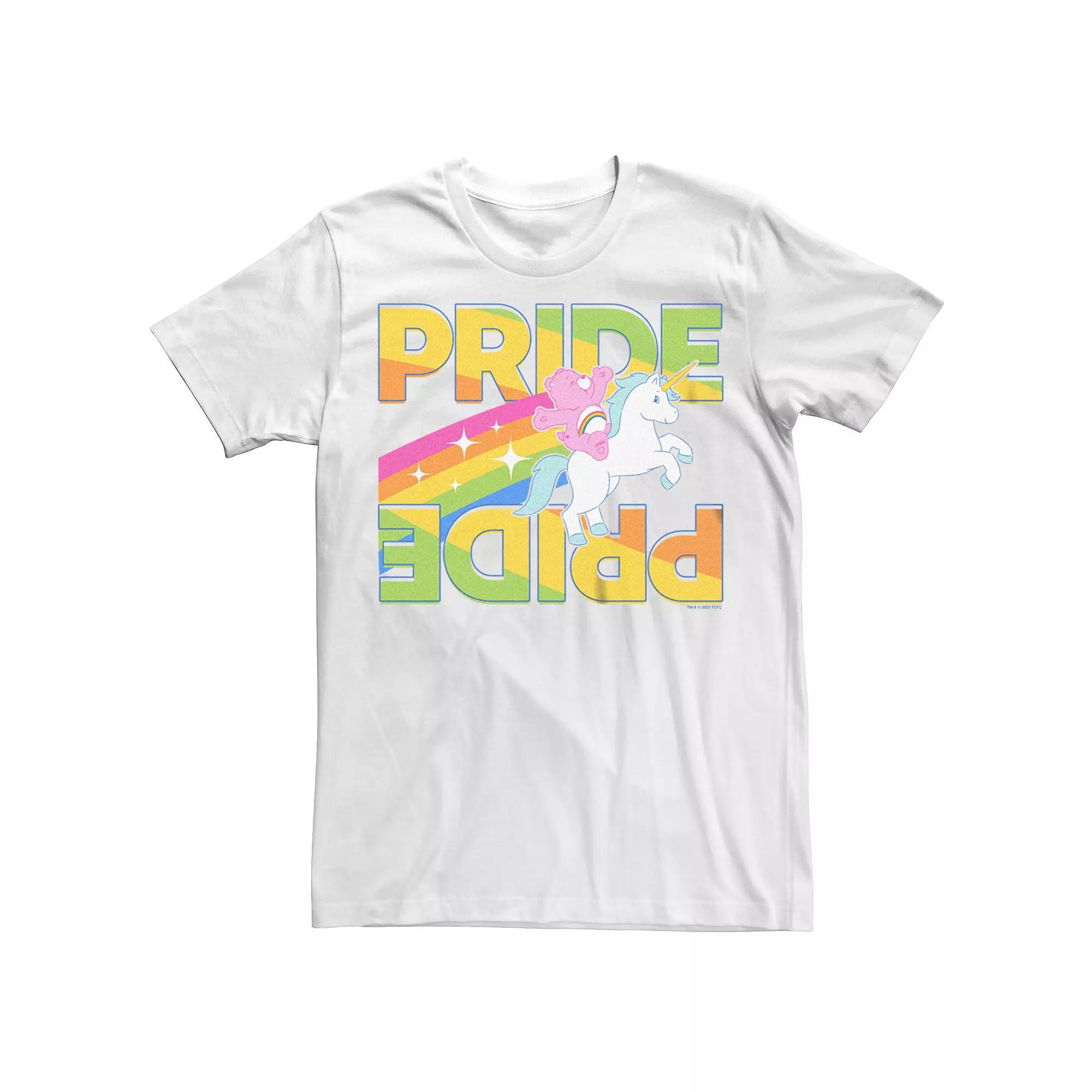Men's Care Bears Pride Unicorn Ride Graphic Tee,  Product Image