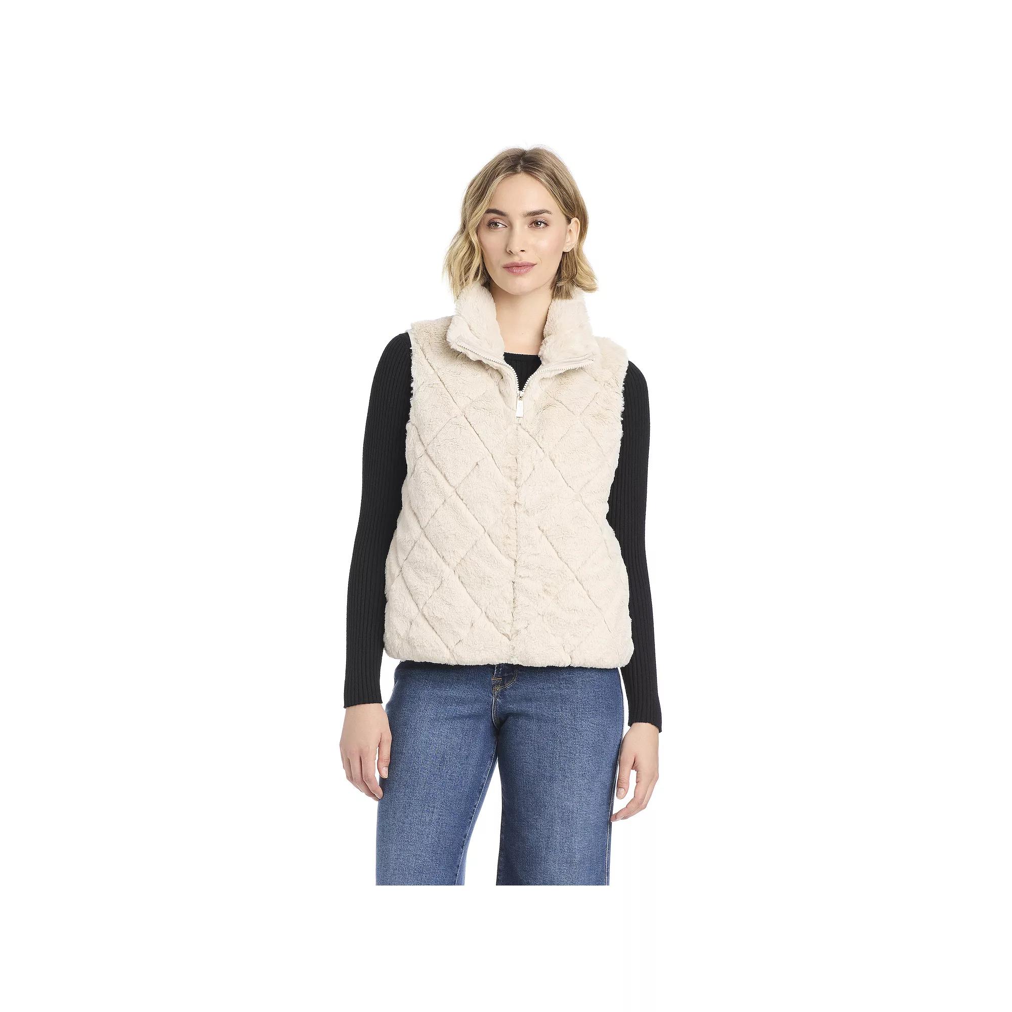 Women's Modern Supply by Sanctuary Faux Fur Puffer Vest,  Product Image
