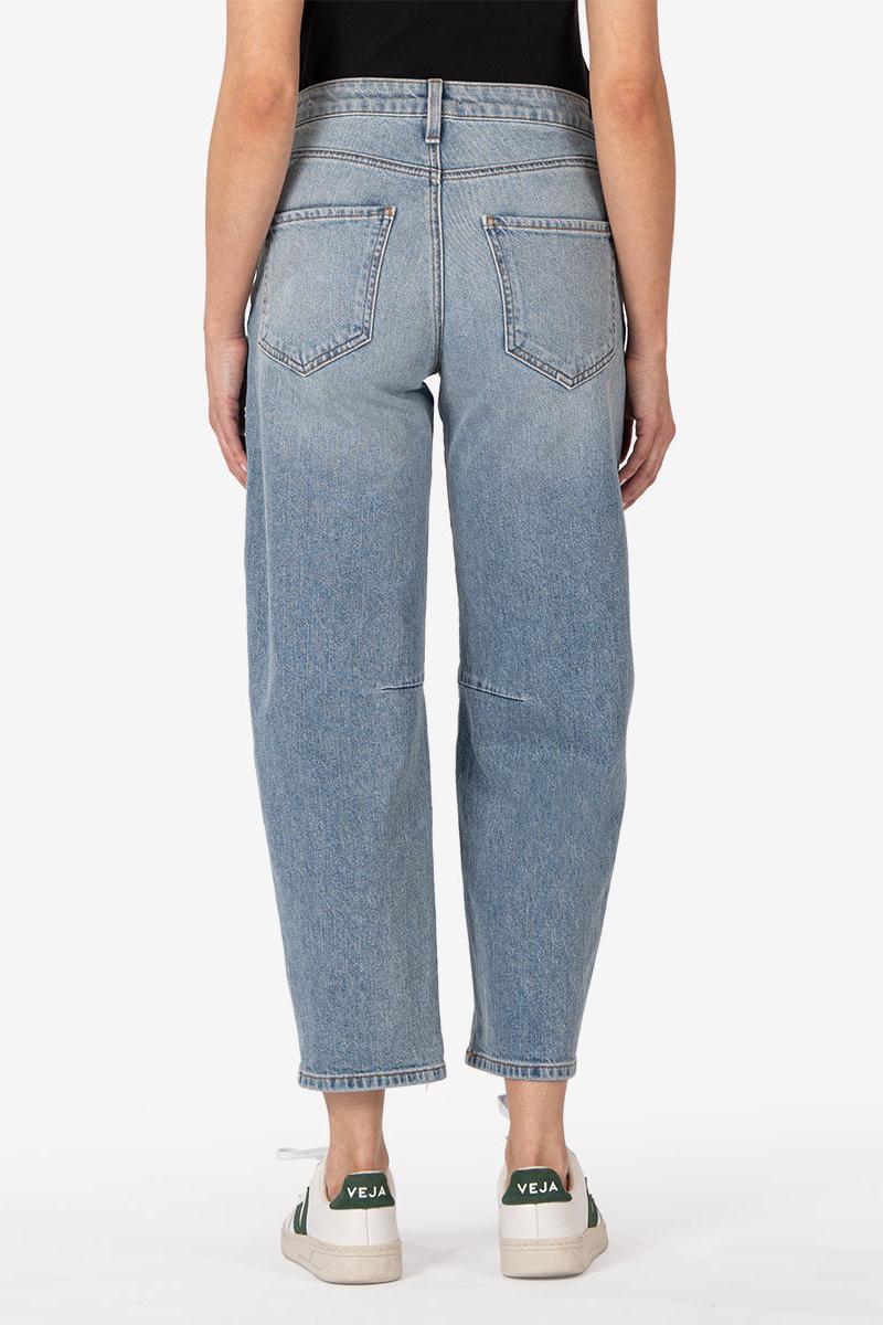 Ashley High Rise Slouchy Barrel Straight Leg- Decency Wash Product Image