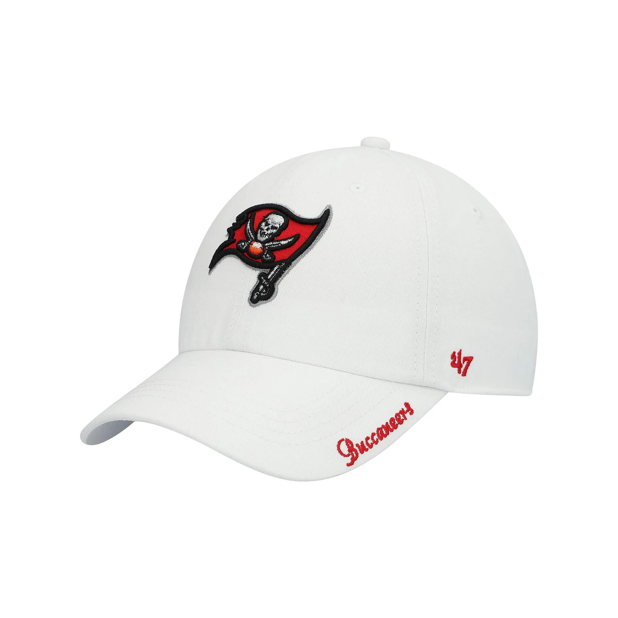 Women's '47 White Tampa Bay Buccaneers Miata Clean Up Logo Adjustable Hat Product Image