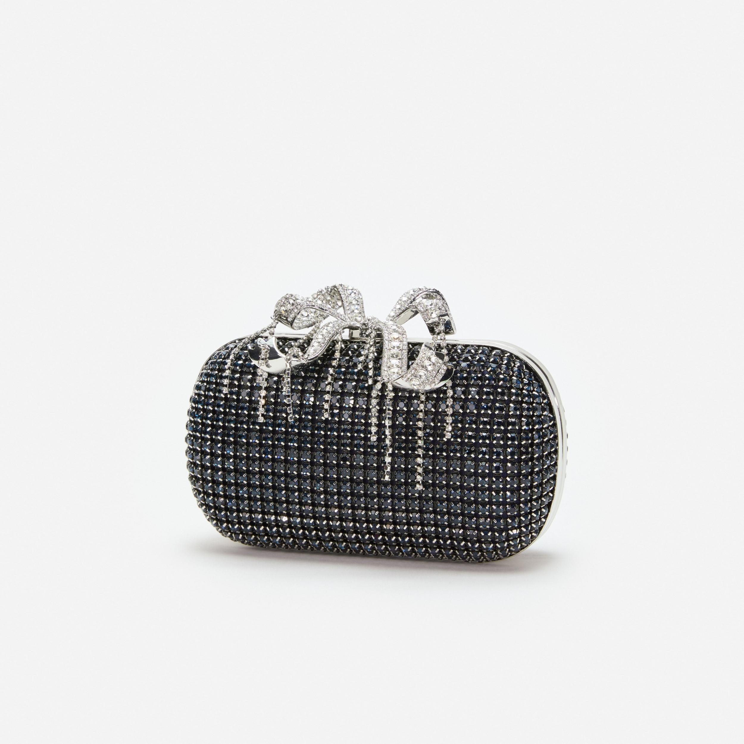 Navy Chainmail  Clutch Bag Product Image