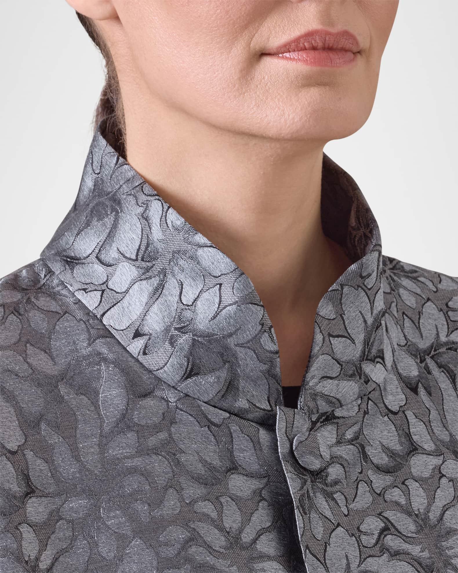 Wide A-Line Jacket With Chinese Collar (Long Length) Product Image