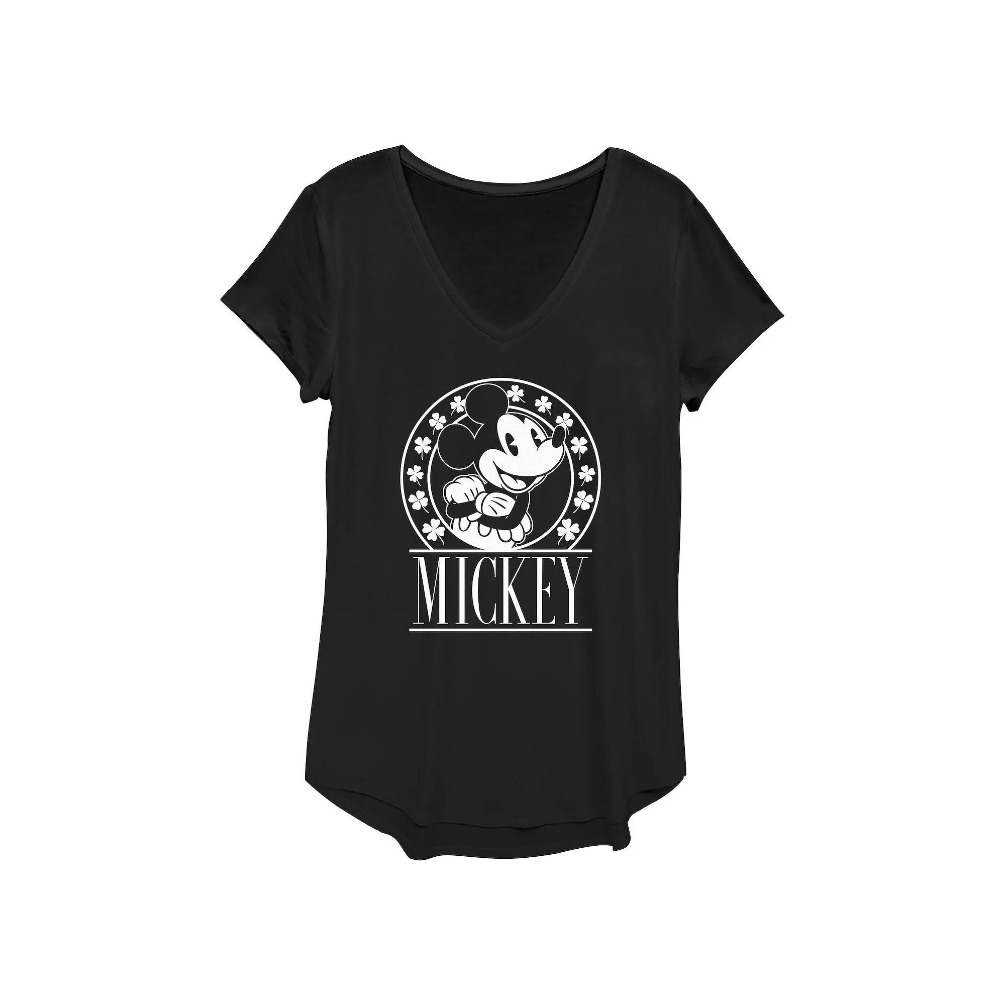 Disney's Mickey Mouse Lucky Stamp Women's Graphic Tee,  Product Image