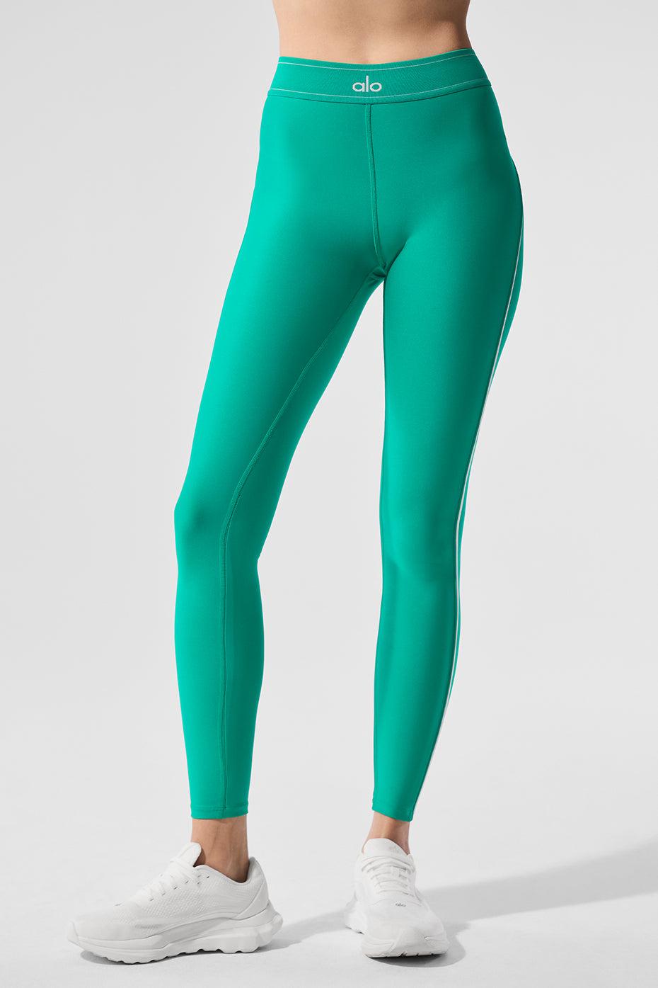 Airlift High-Waist Suit Up Legging - Spruce Green/White Product Image