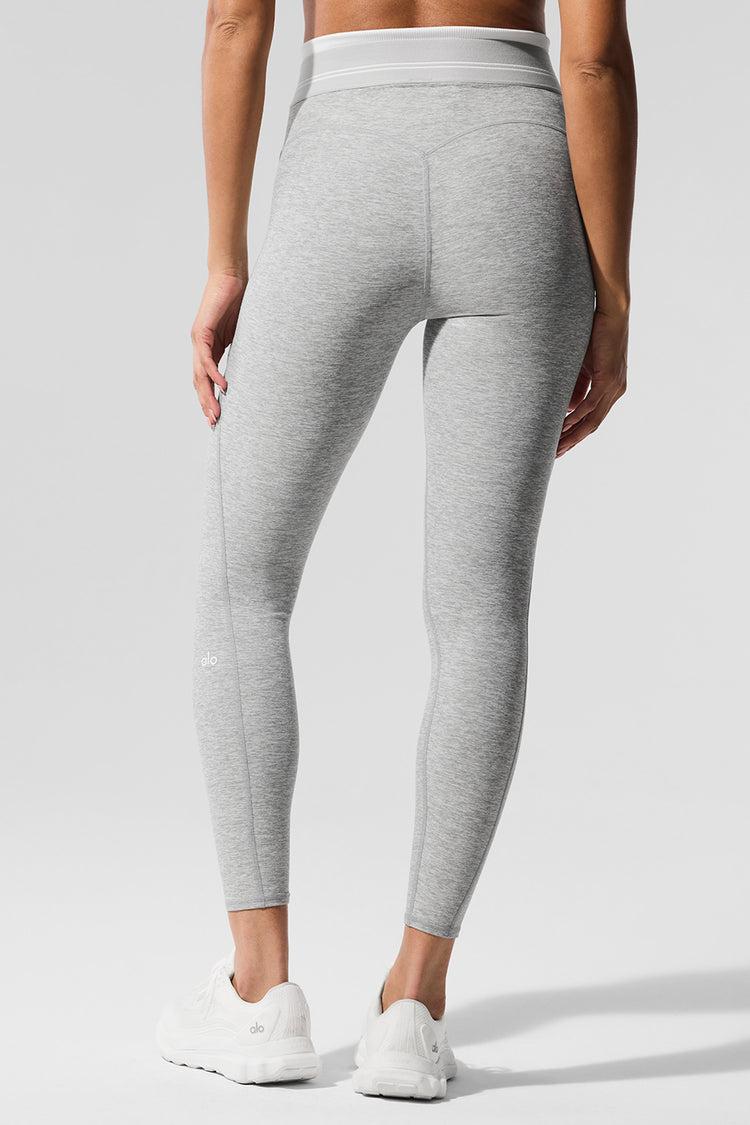 Alosoft High-Waist 7/8 Better Together Legging - Athletic Heather Grey/White Female Product Image