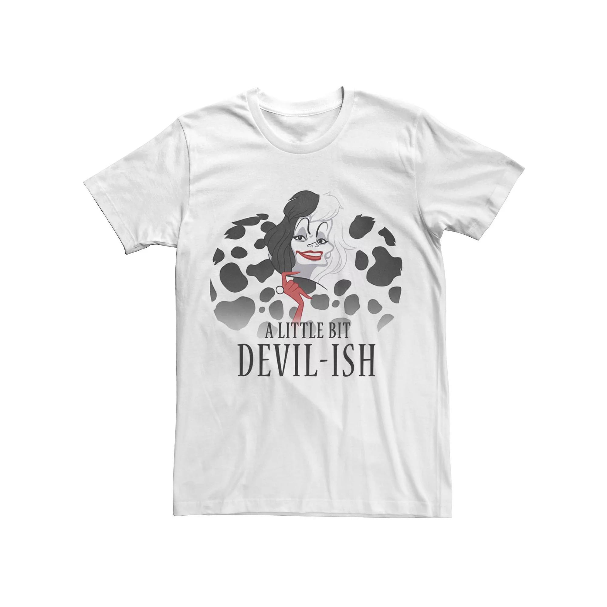 Disney's Cruella De Vil Men's A Little Bit Devil-Ish Tee,  Product Image